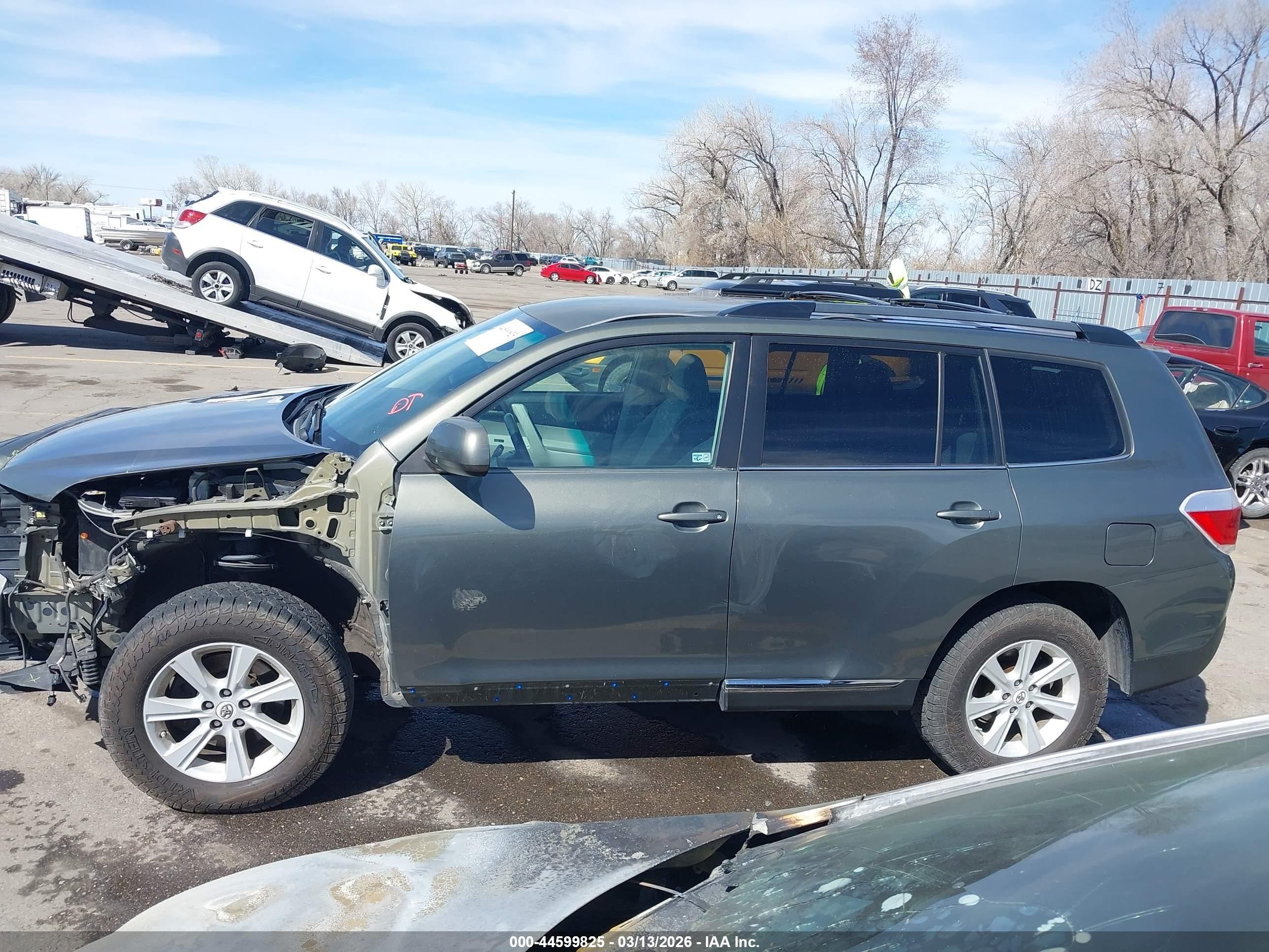 2012 Toyota Highlander Base V6 Gray vin: 5TDBK3EH6CS150490