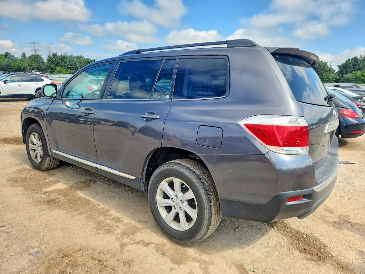 2012 Toyota Highlander Se Gray vin: 5TDBK3EH6CS164566