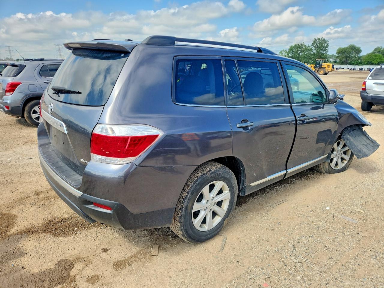 2012 Toyota Highlander Se Gray vin: 5TDBK3EH6CS164566