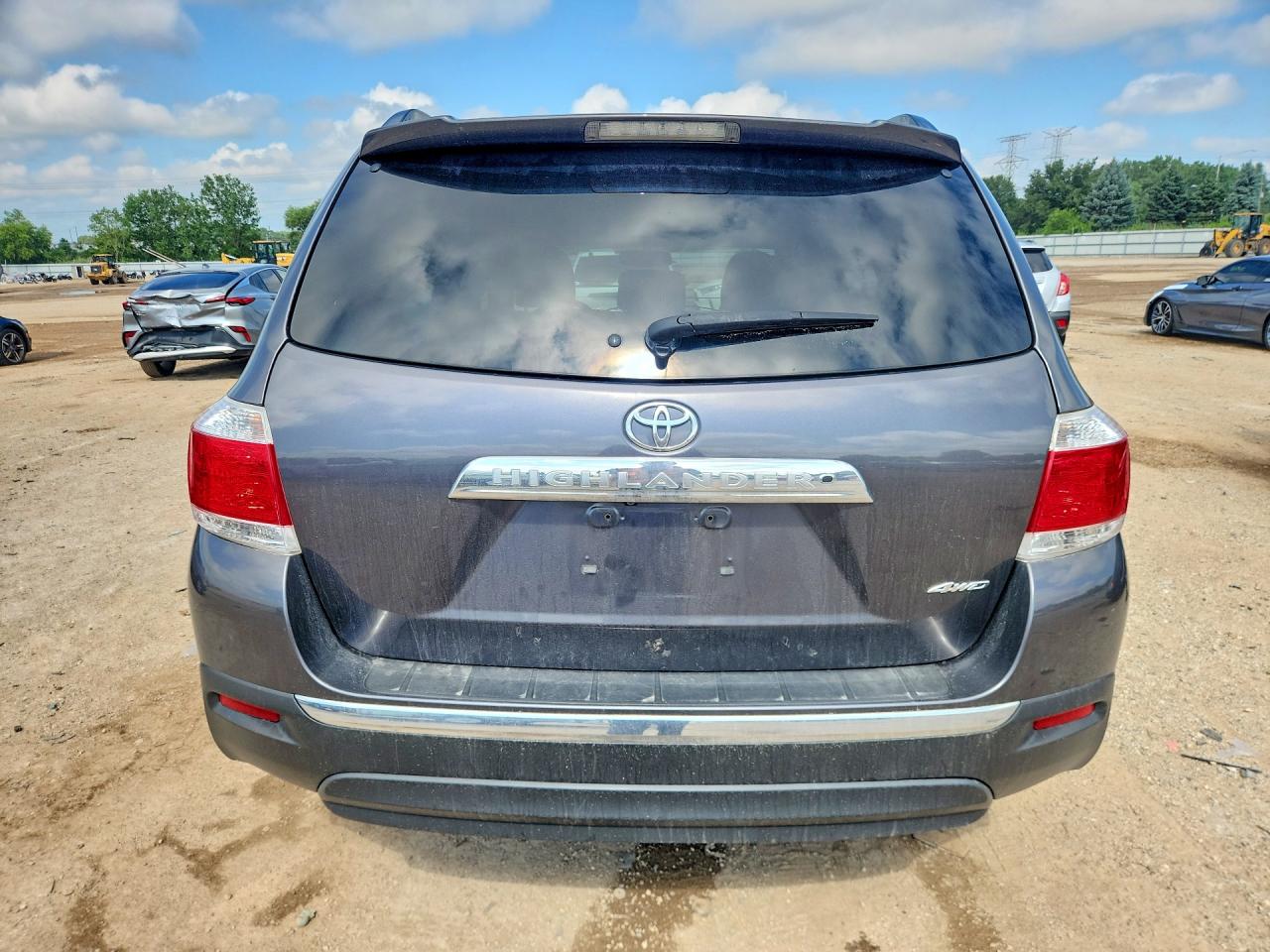 2012 Toyota Highlander Se Gray vin: 5TDBK3EH6CS164566