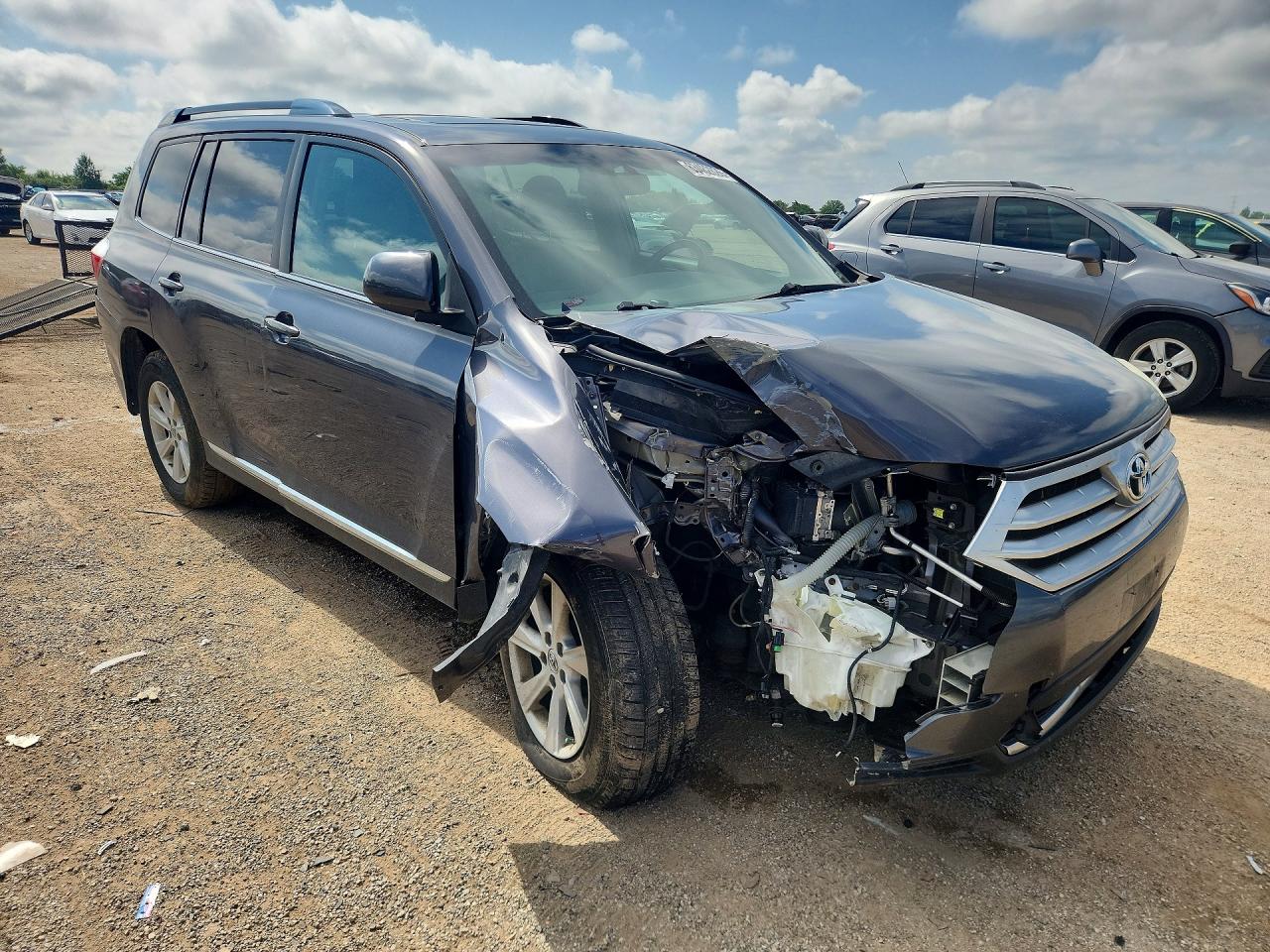 2012 Toyota Highlander Se Gray vin: 5TDBK3EH6CS164566