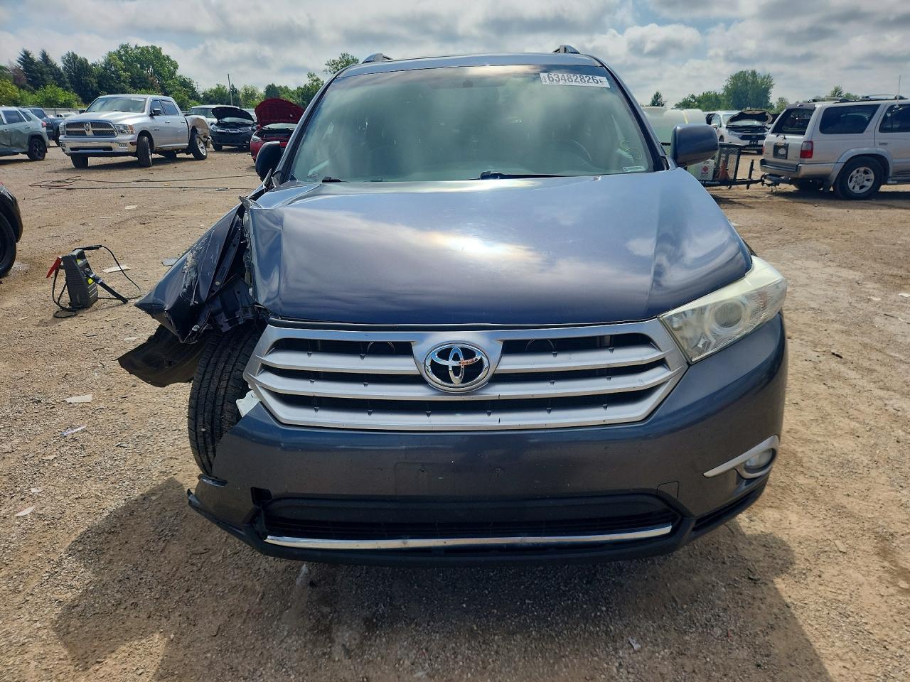 2012 Toyota Highlander Se Gray vin: 5TDBK3EH6CS164566