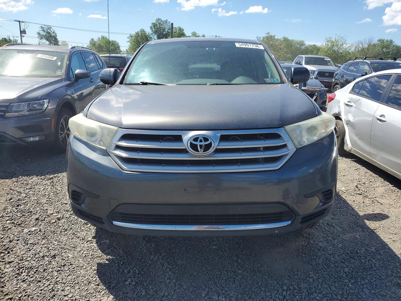 2012 Toyota Highlander Base Gray vin: 5TDBK3EH6CS166690