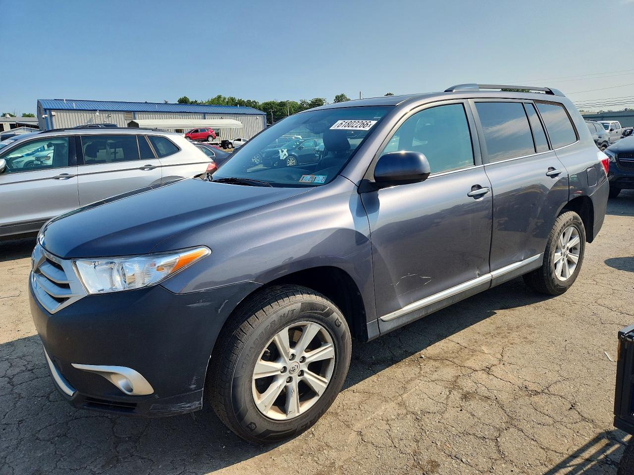 2013 Toyota Highlander Se Gray vin: 5TDBK3EH6DS183488