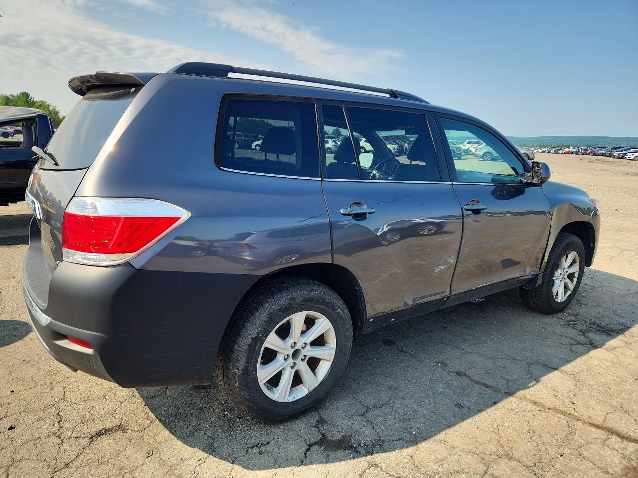 2013 Toyota Highlander Se Gray vin: 5TDBK3EH6DS183488