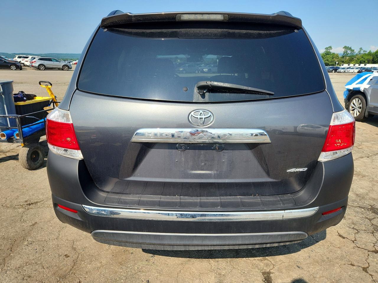 2013 Toyota Highlander Se Gray vin: 5TDBK3EH6DS183488