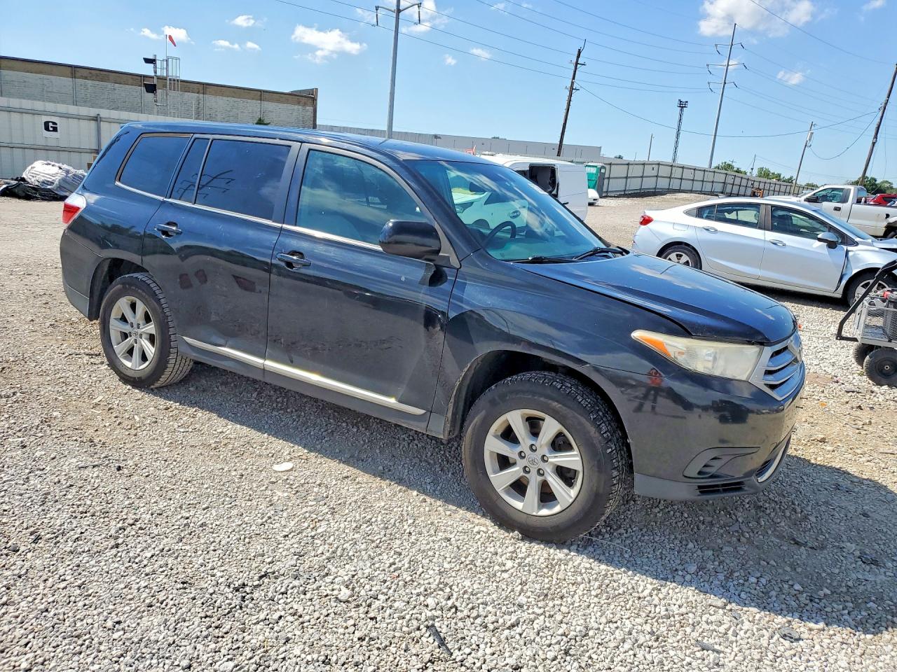 2013 Toyota Highlander Base Черный vin: 5TDBK3EH6DS218658