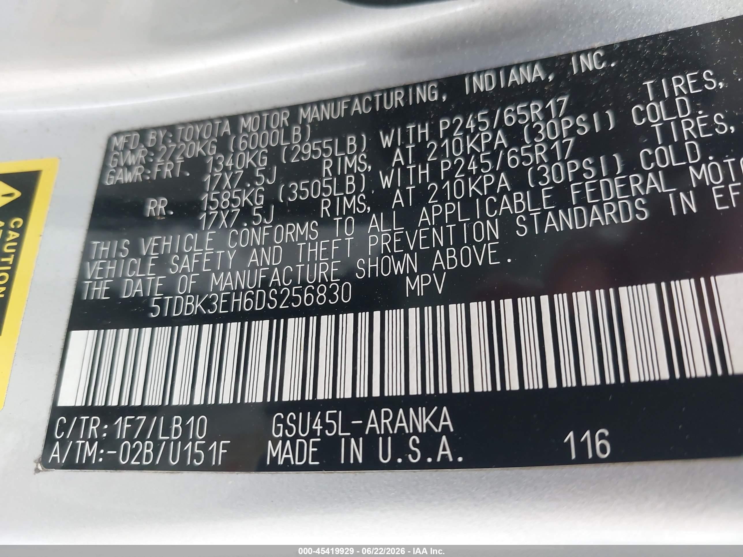 2013 Toyota Highlander Se V6 Silver vin: 5TDBK3EH6DS256830