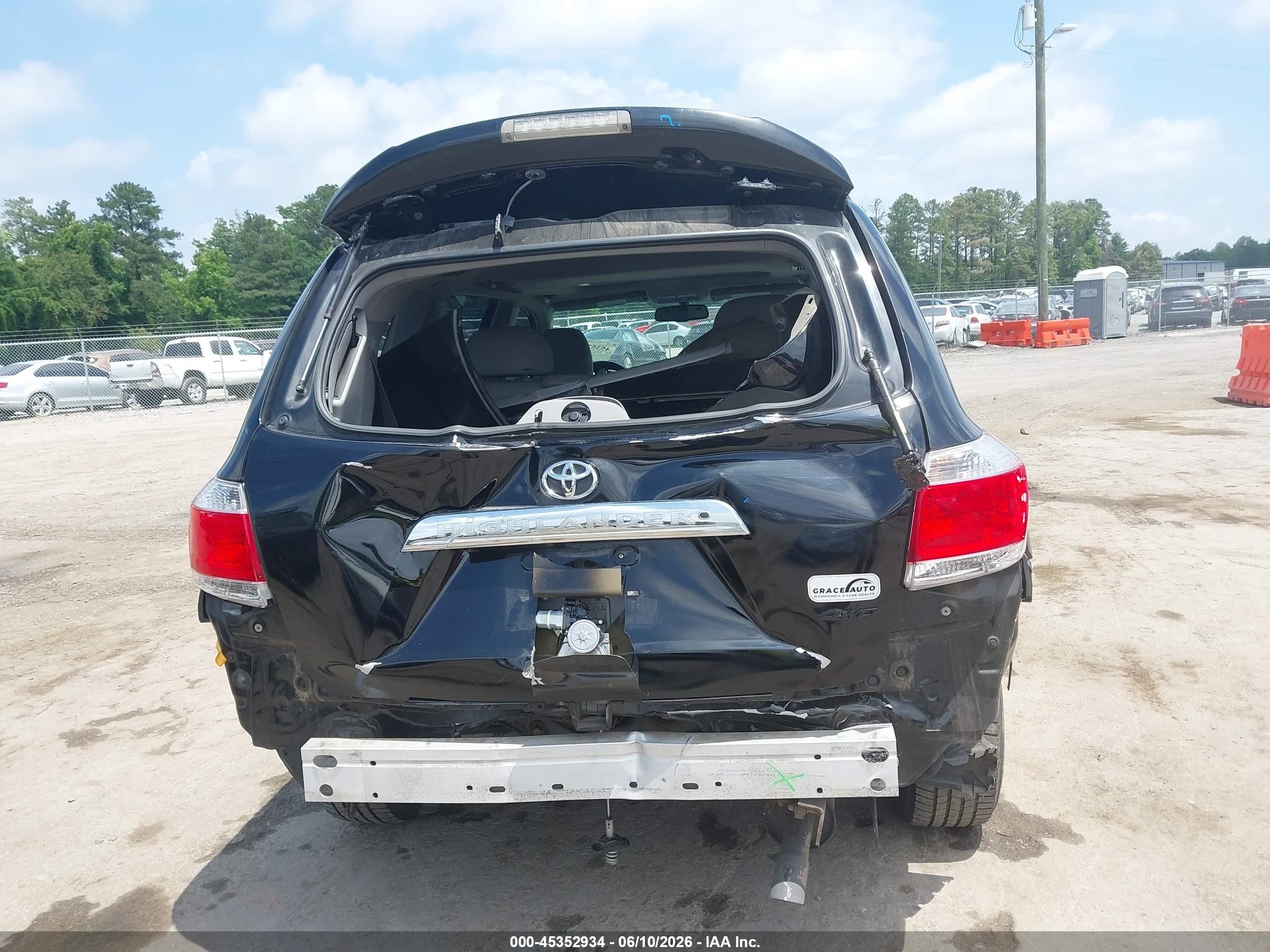 2013 Toyota Highlander Se V6 Black vin: 5TDBK3EH6DS267763