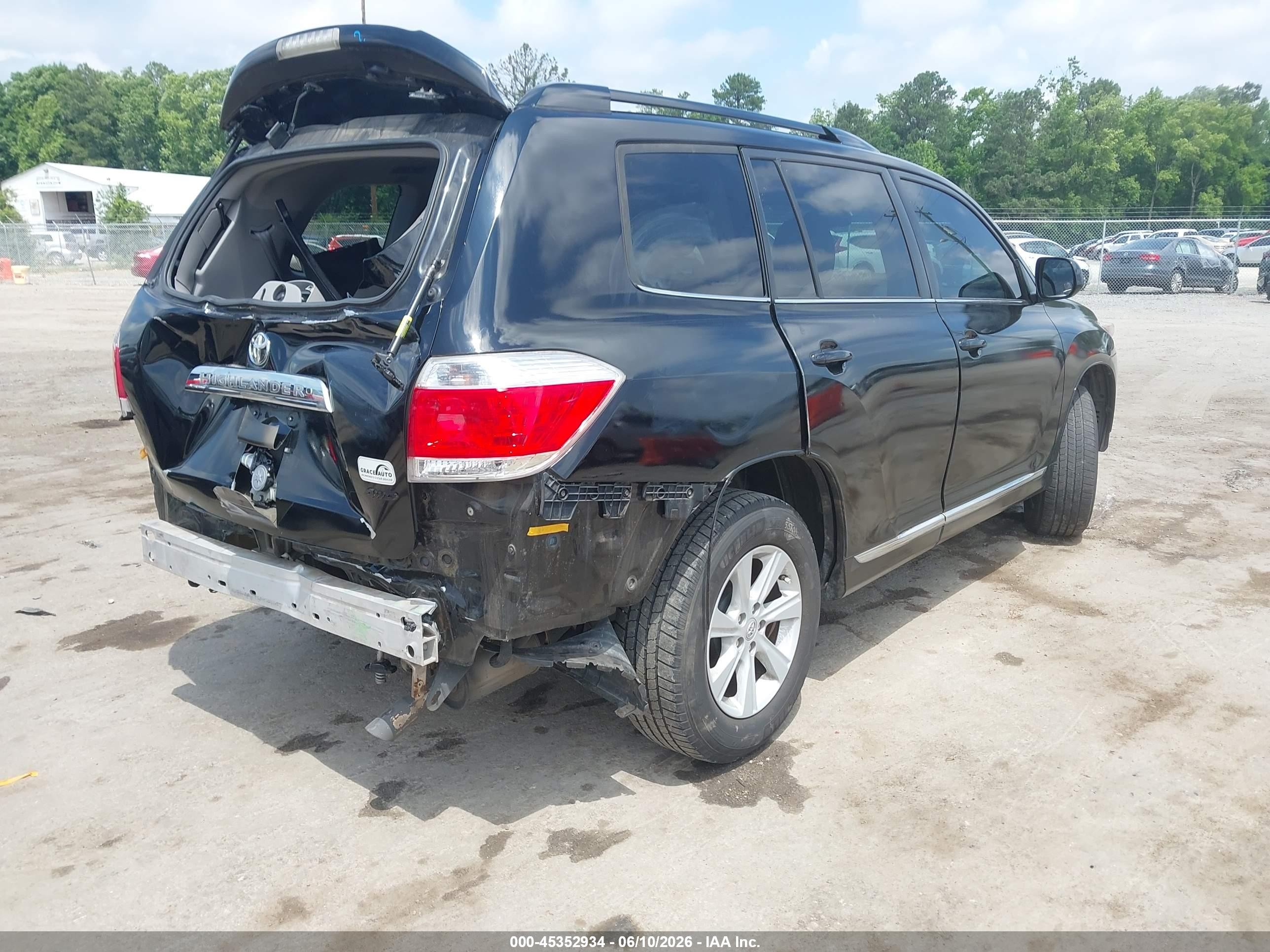 2013 Toyota Highlander Se V6 Black vin: 5TDBK3EH6DS267763