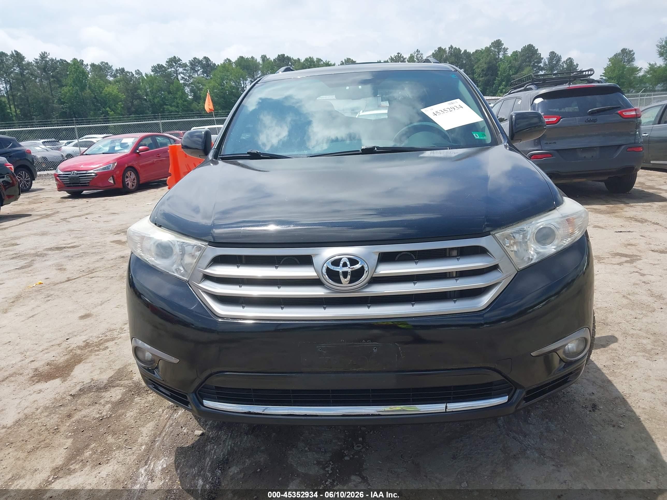 2013 Toyota Highlander Se V6 Black vin: 5TDBK3EH6DS267763