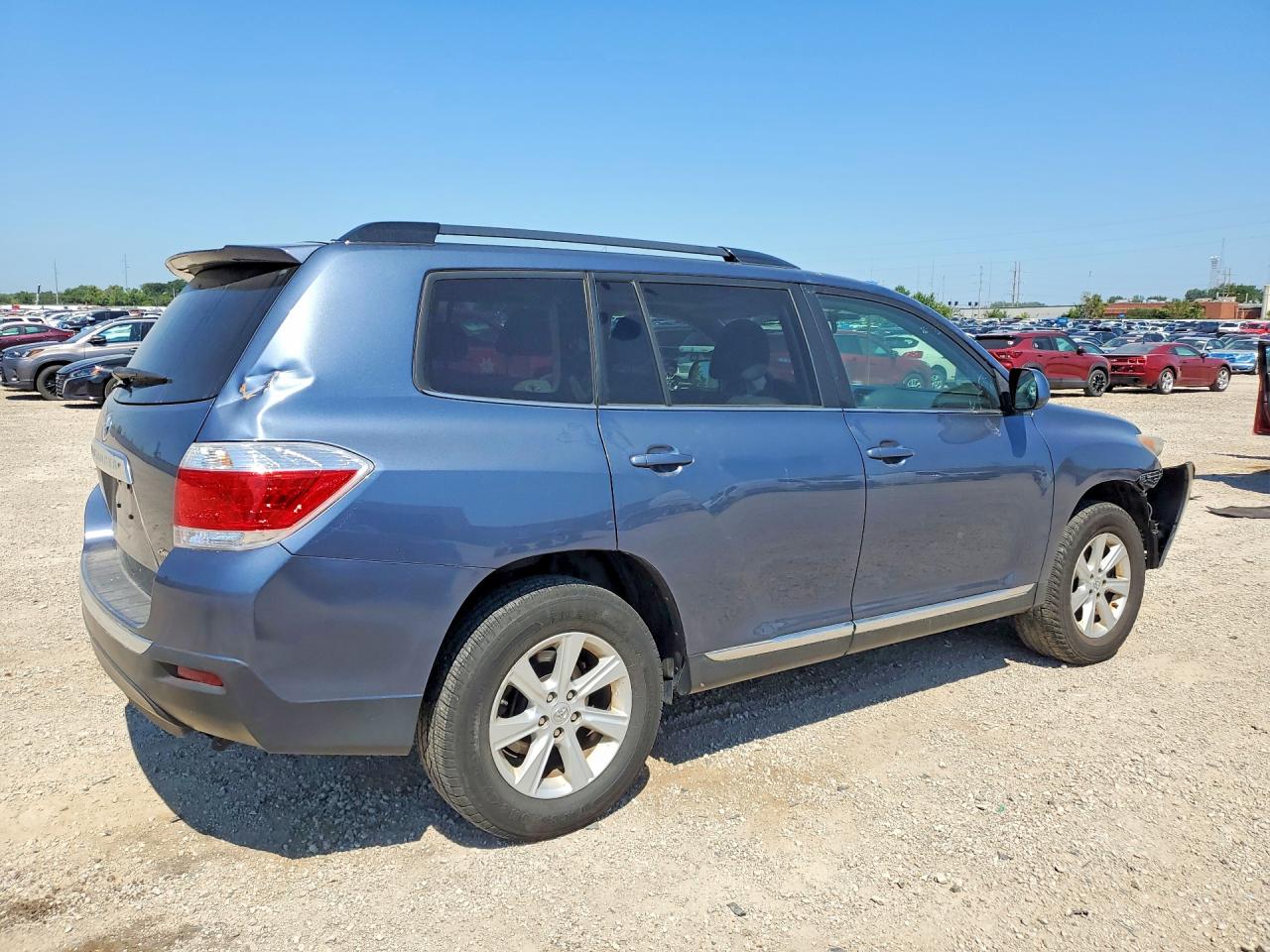 2011 Toyota Highlander Se Blue vin: 5TDBK3EH7BS049182