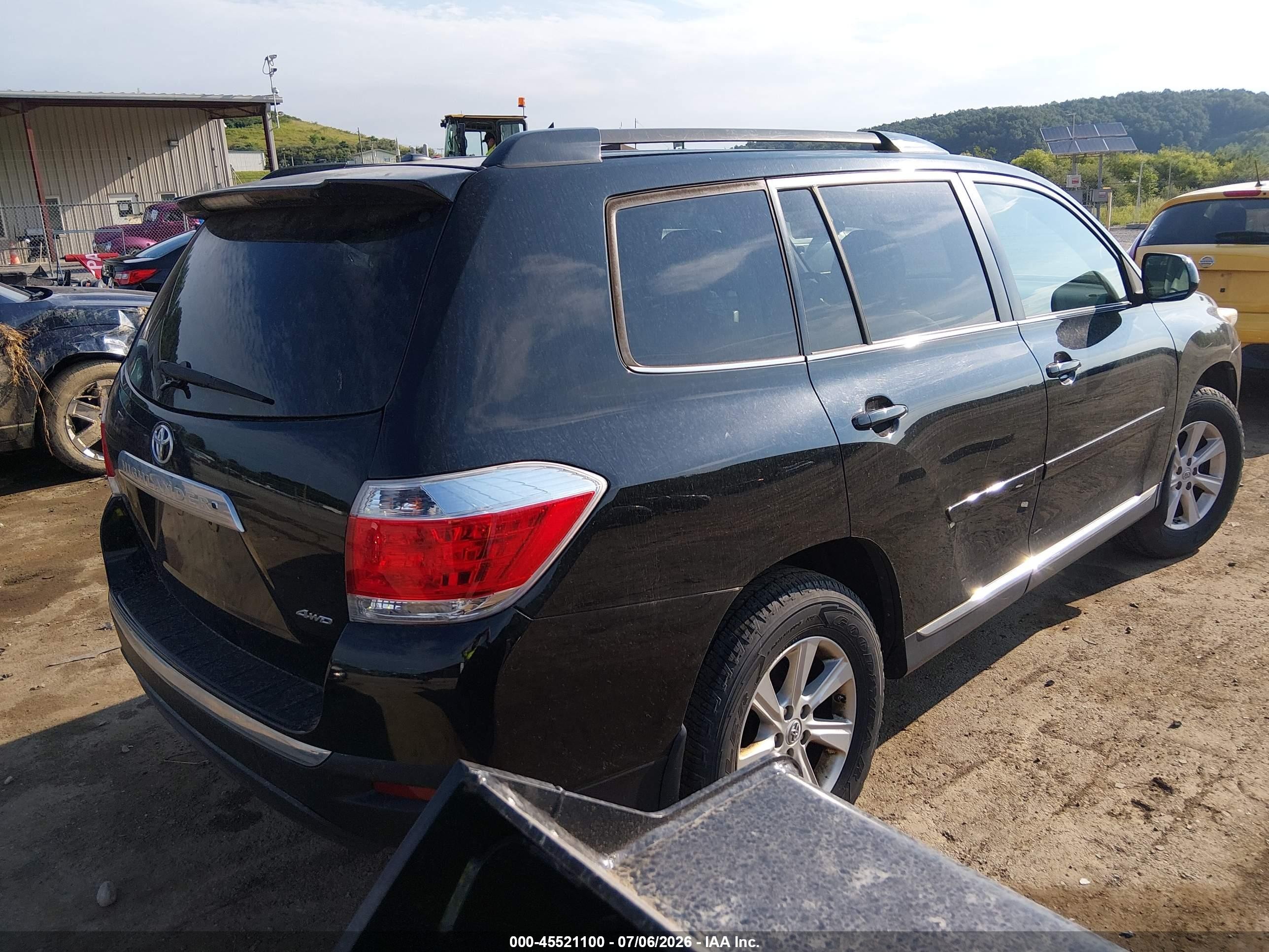 2011 Toyota Highlander Se V6 Black vin: 5TDBK3EH7BS066029