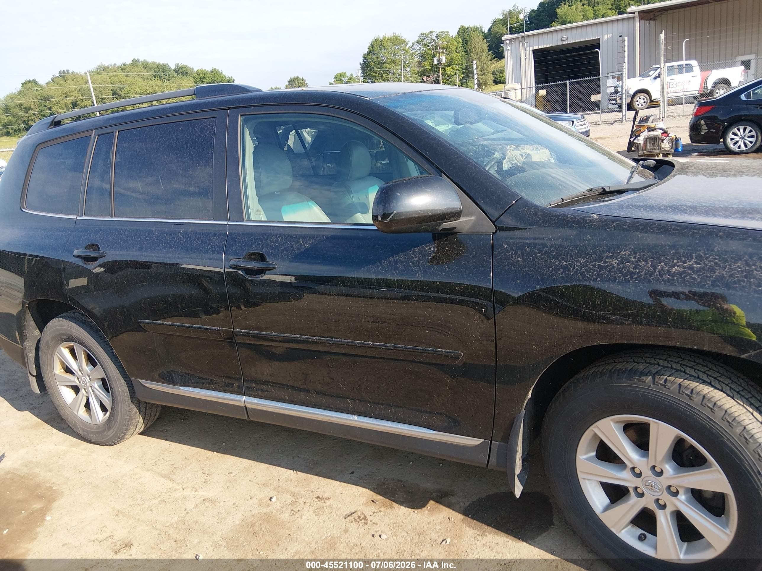 2011 Toyota Highlander Se V6 Black vin: 5TDBK3EH7BS066029