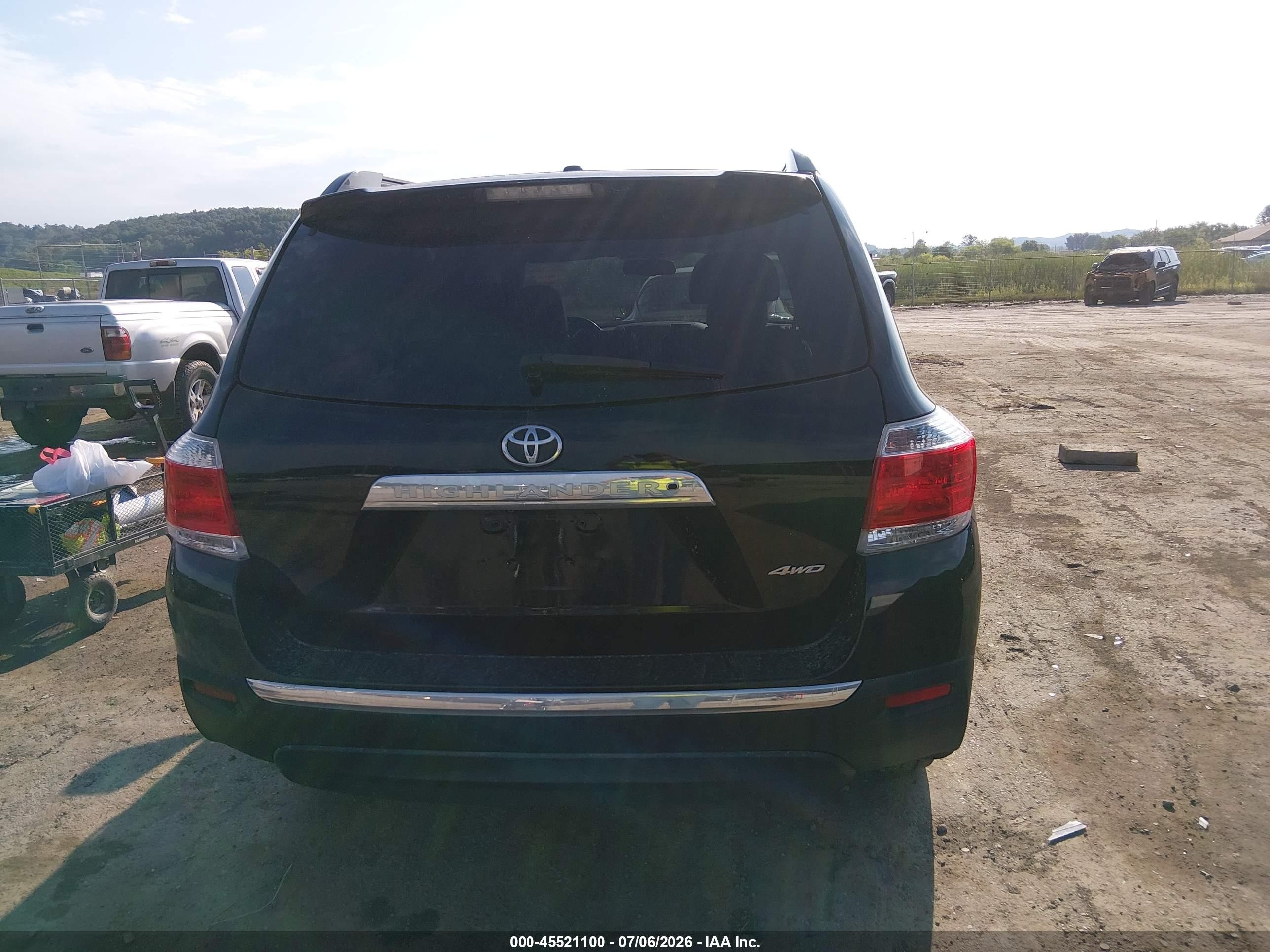 2011 Toyota Highlander Se V6 Black vin: 5TDBK3EH7BS066029