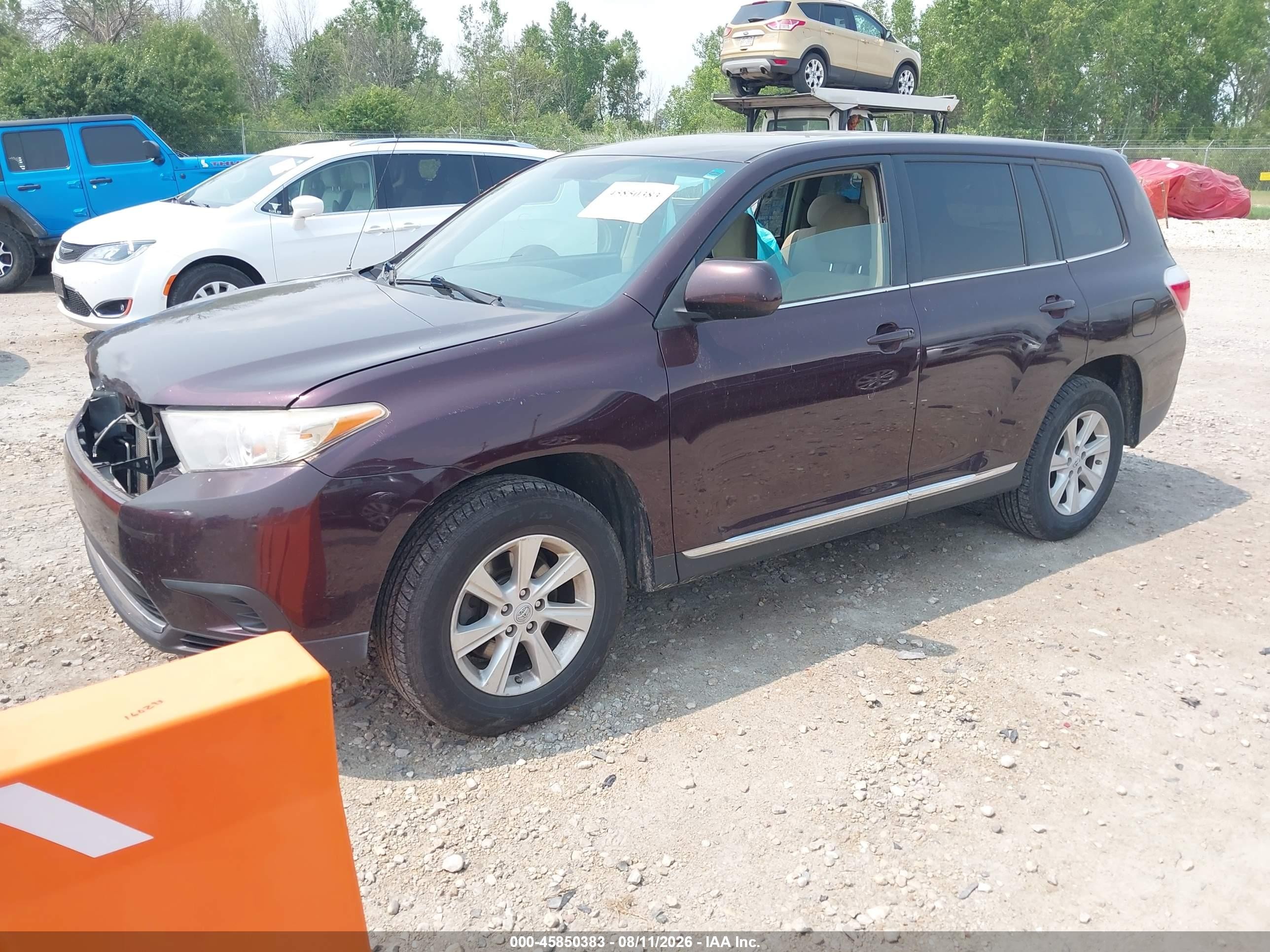 2011 Toyota Highlander Base V6 Gray vin: 5TDBK3EH7BS066628