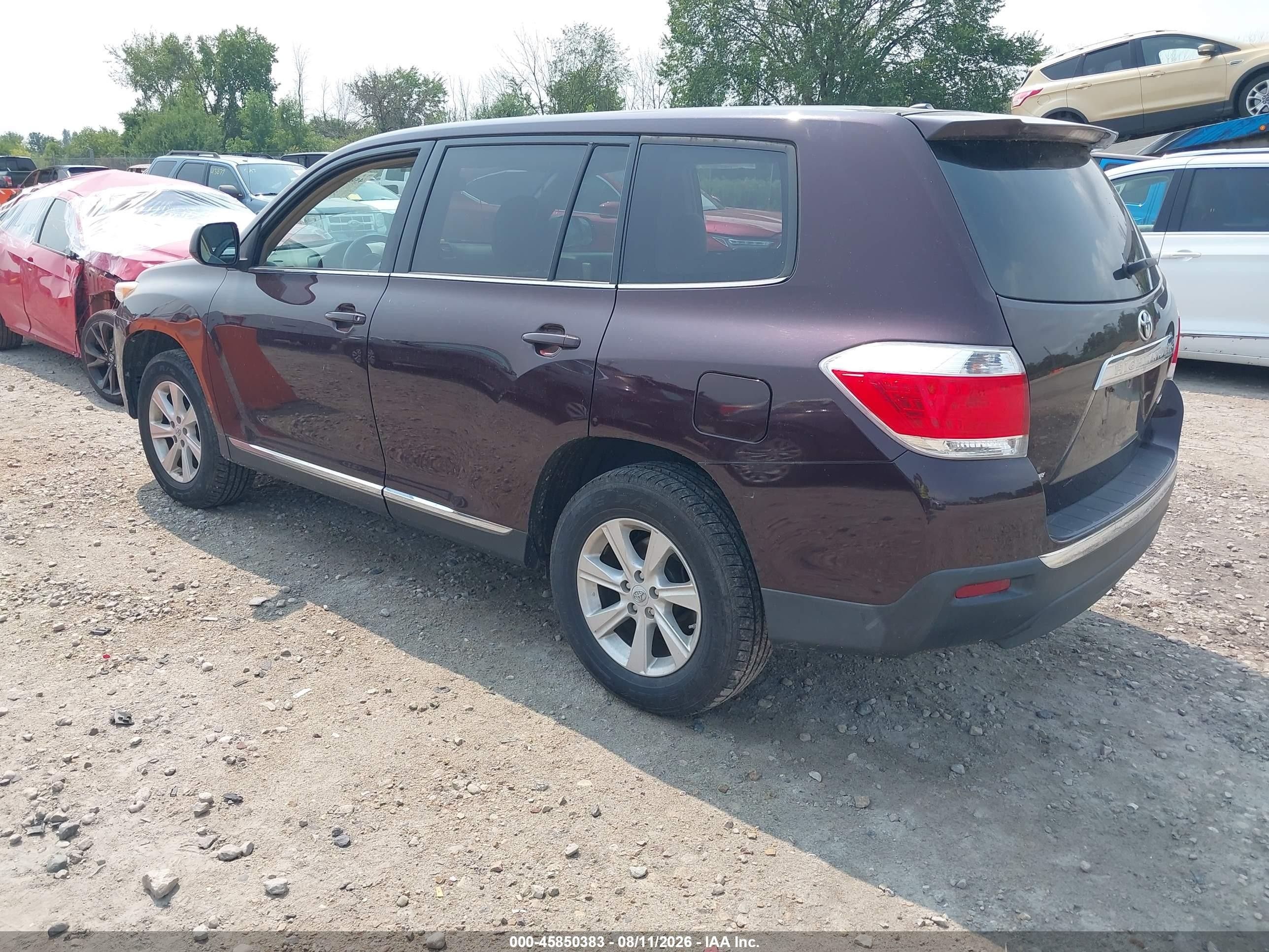 2011 Toyota Highlander Base V6 Gray vin: 5TDBK3EH7BS066628