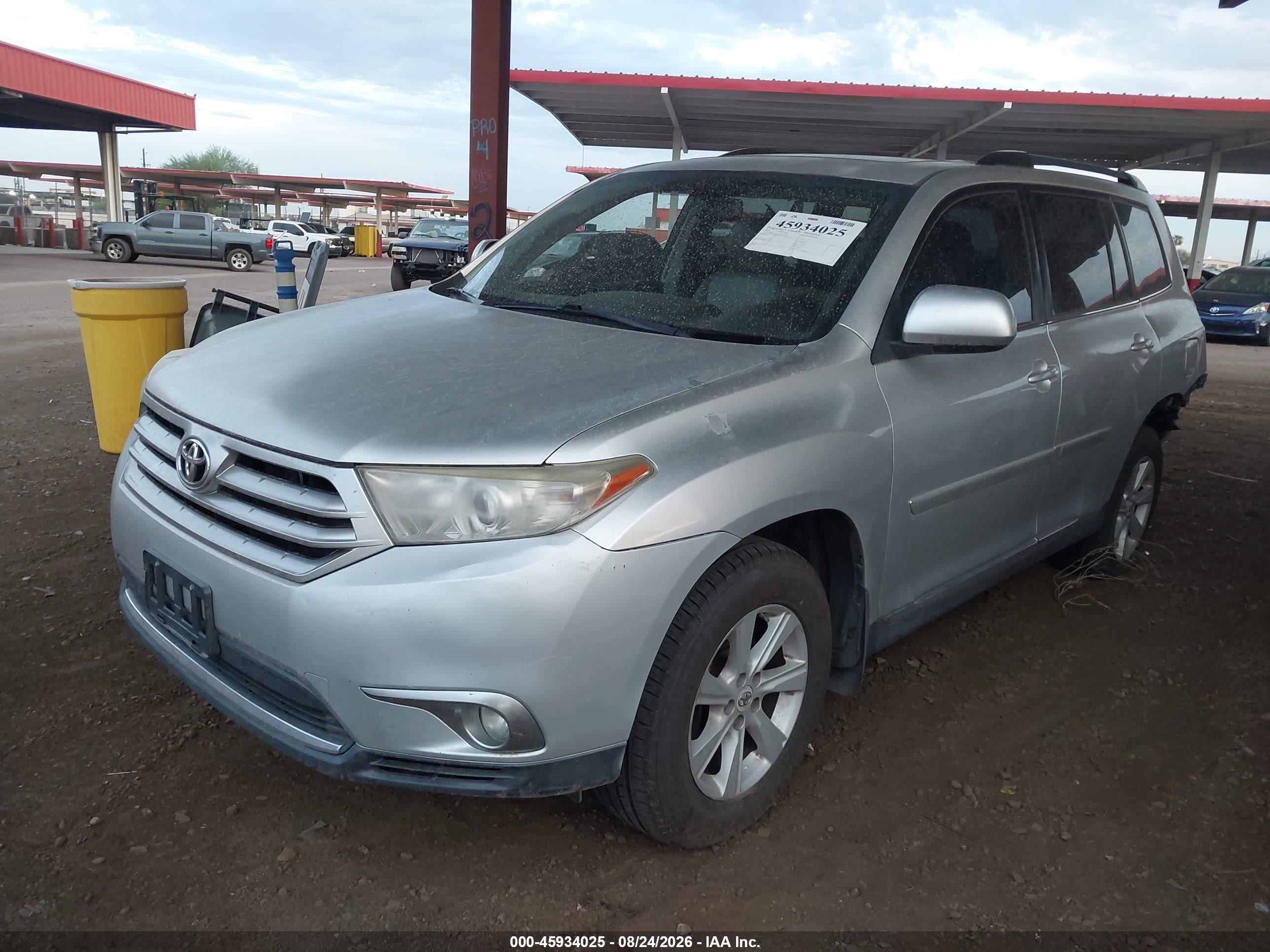 2012 Toyota Highlander Se V6 Silver vin: 5TDBK3EH7CS129549
