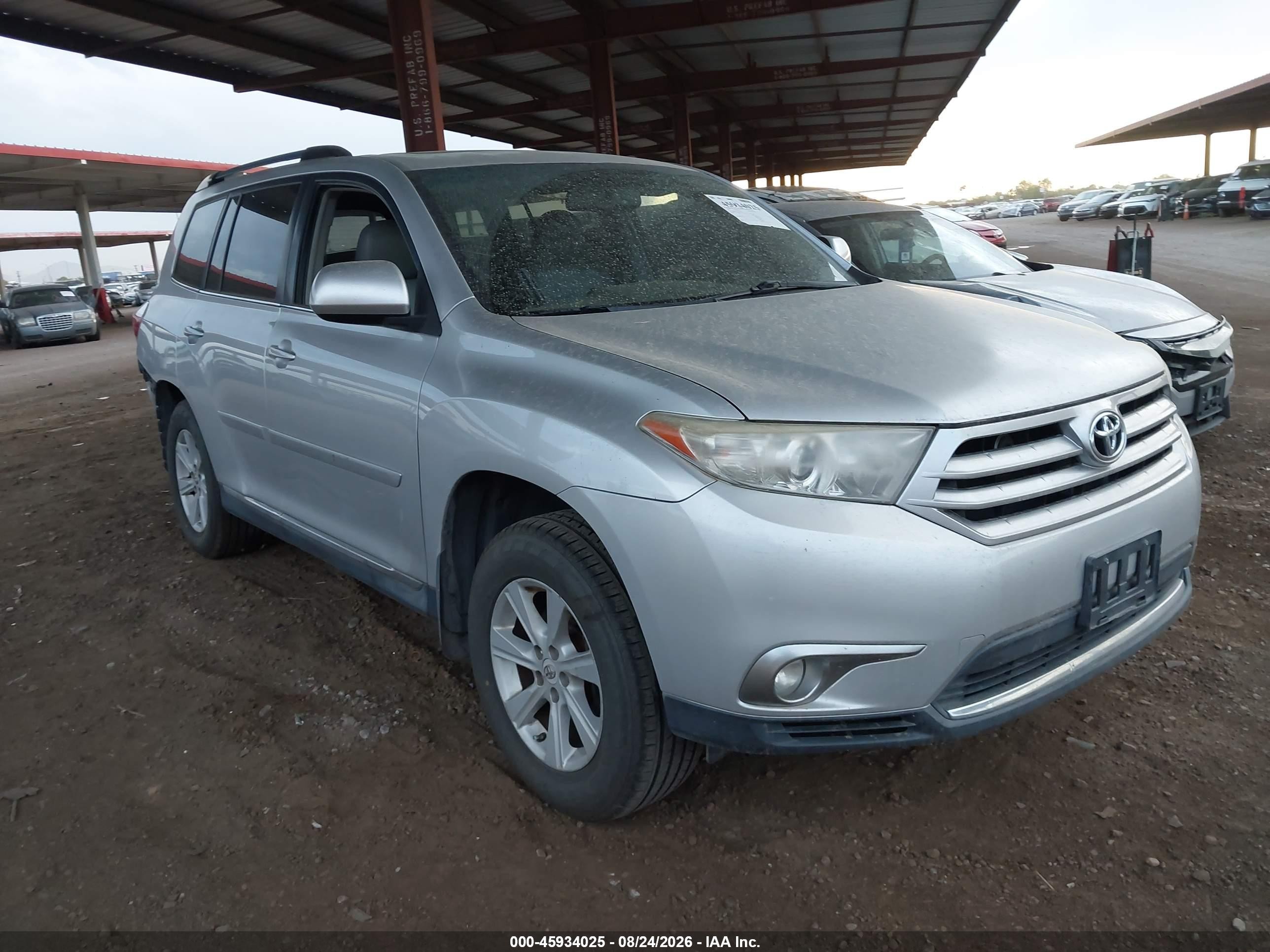 2012 Toyota Highlander Se V6 Silver vin: 5TDBK3EH7CS129549