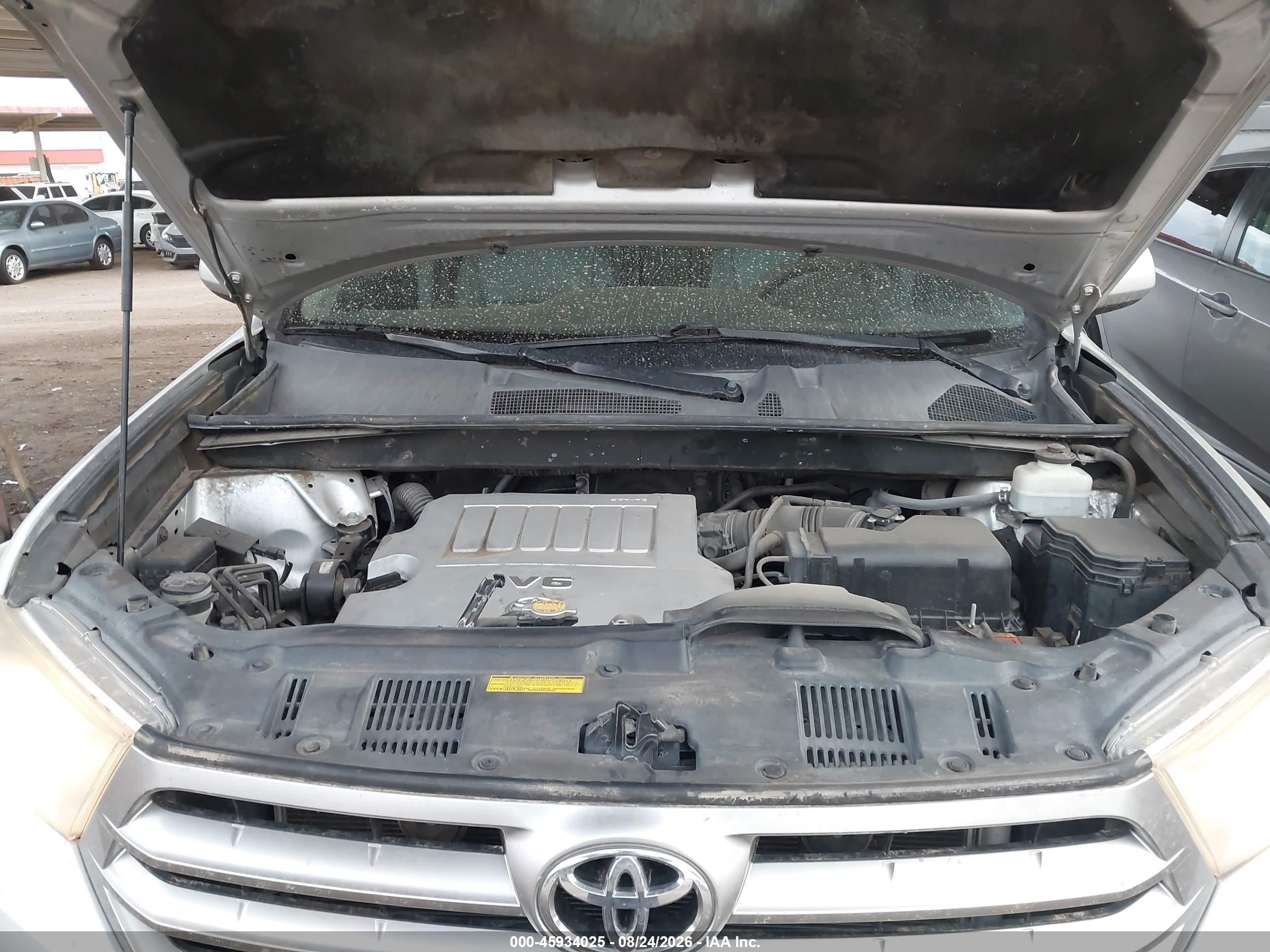 2012 Toyota Highlander Se V6 Silver vin: 5TDBK3EH7CS129549
