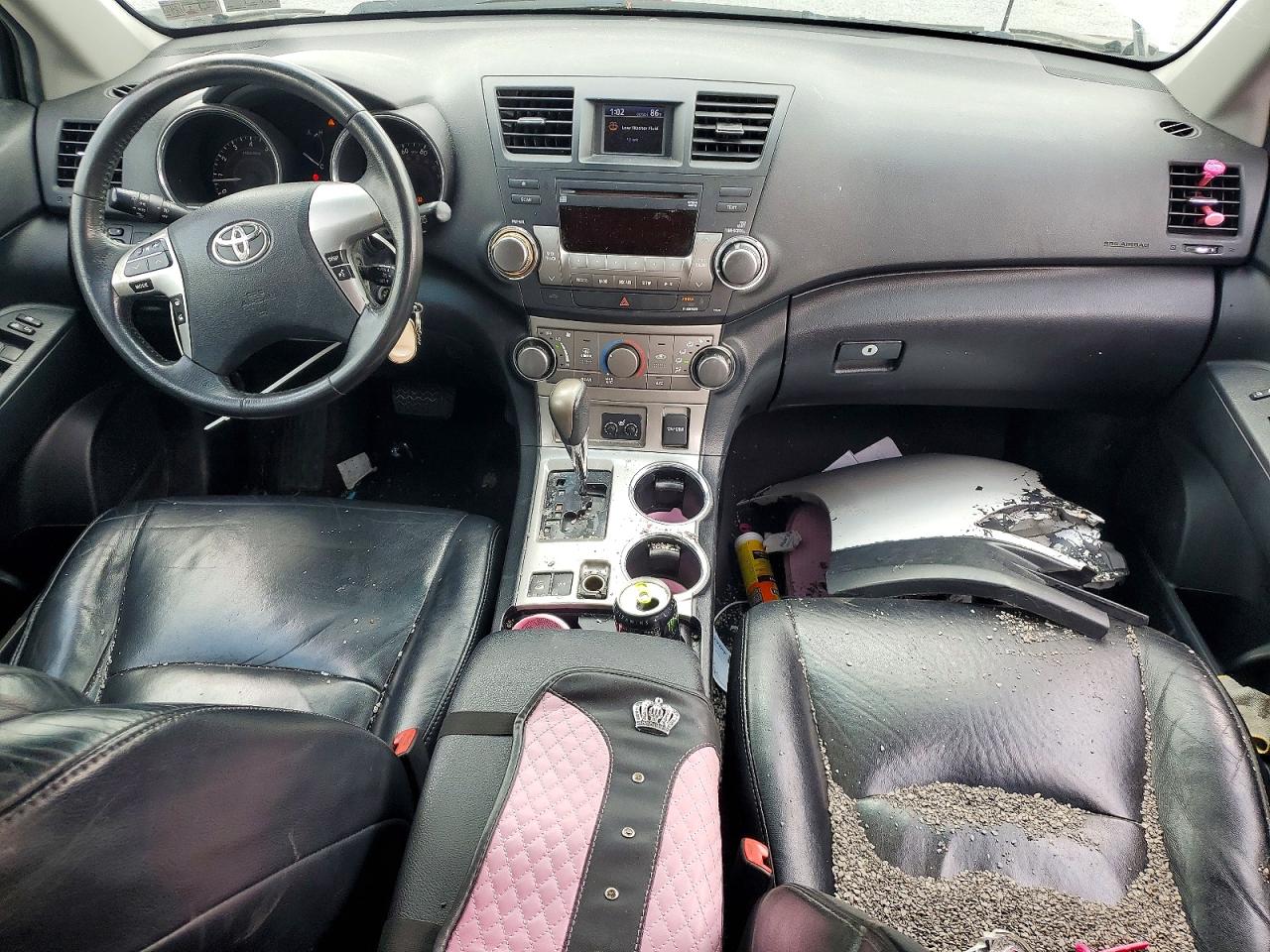 2012 Toyota Highlander Se White vin: 5TDBK3EH7CS149235