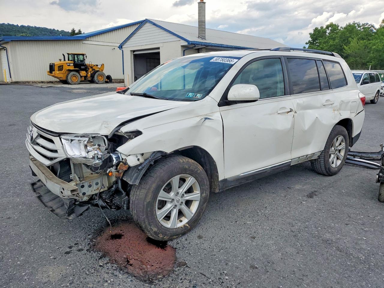 2012 Toyota Highlander Se White vin: 5TDBK3EH7CS149235