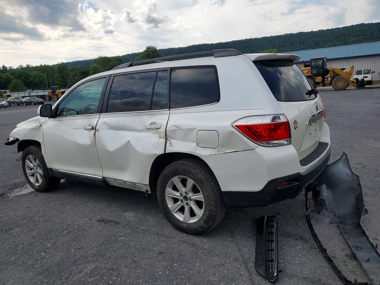2012 Toyota Highlander Se White vin: 5TDBK3EH7CS149235