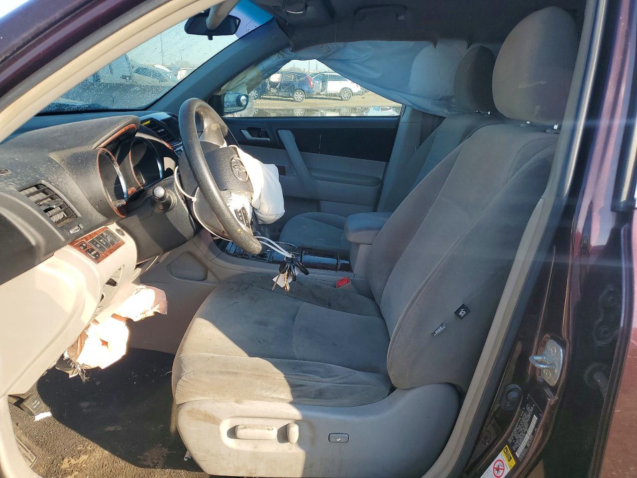 2012 Toyota Highlander Base Purple vin: 5TDBK3EH7CS153124