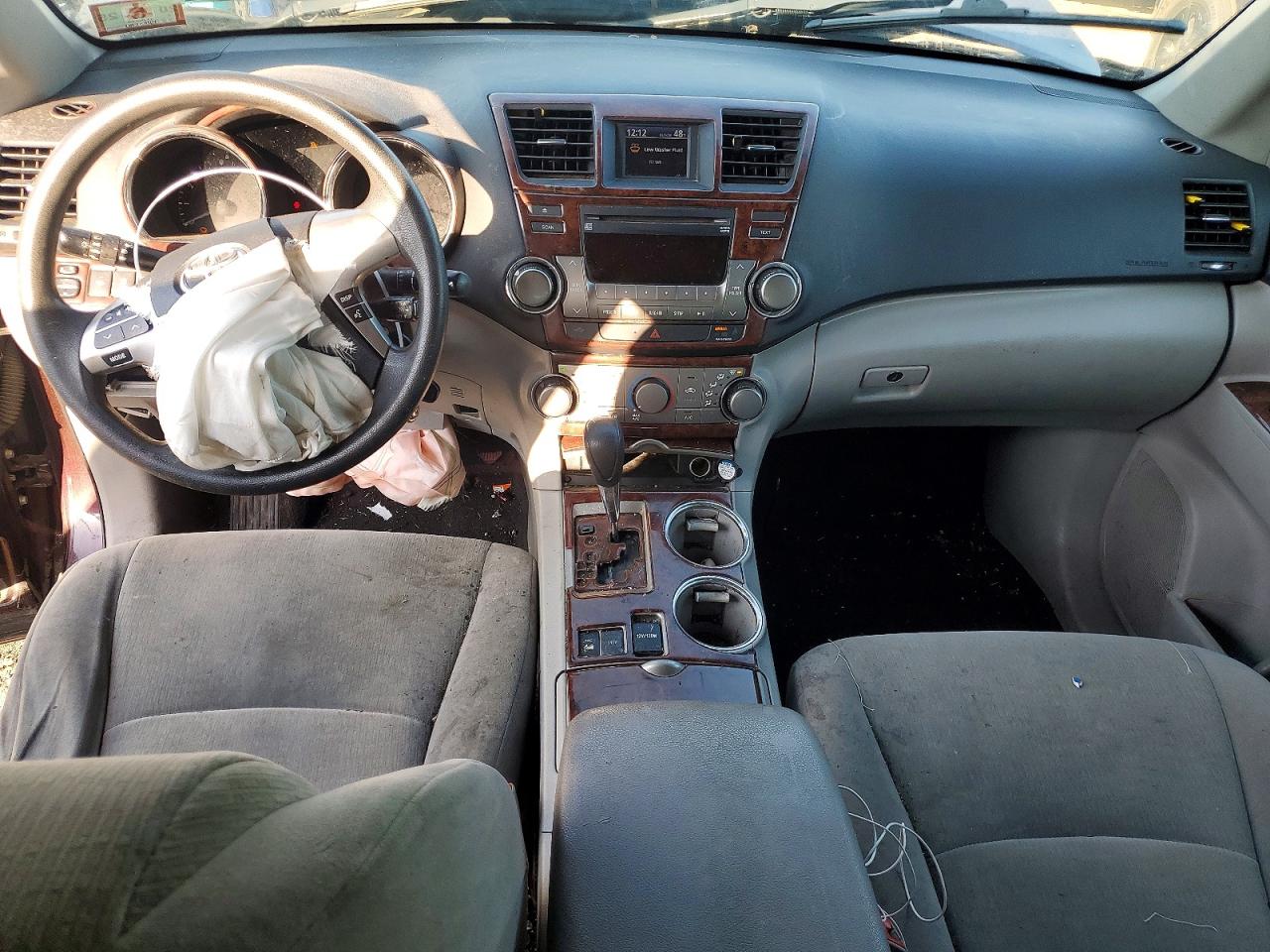 2012 Toyota Highlander Base Purple vin: 5TDBK3EH7CS153124