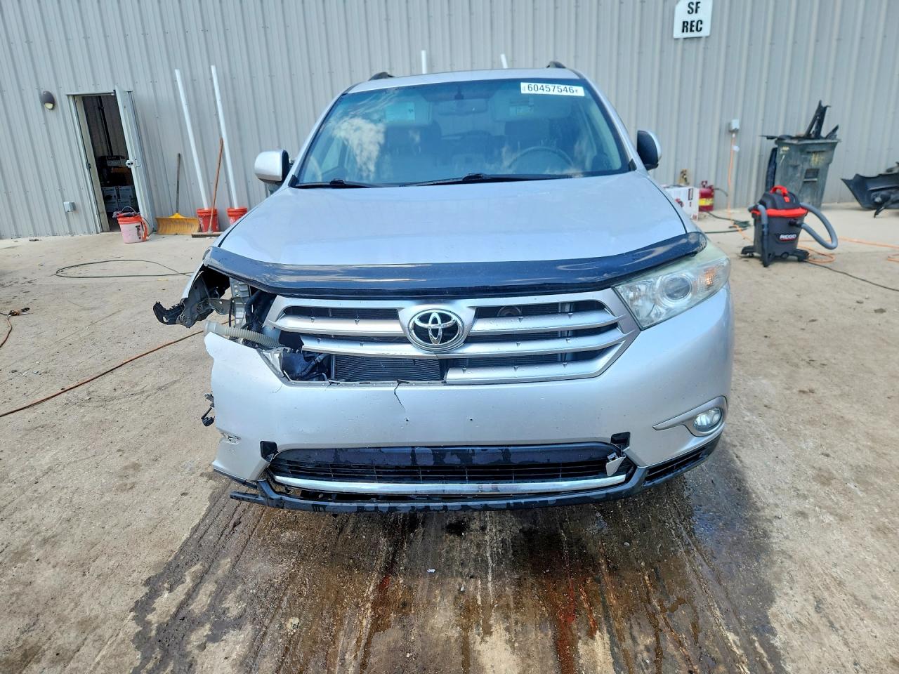 2012 Toyota Highlander Se Серебряный vin: 5TDBK3EH7CS154063