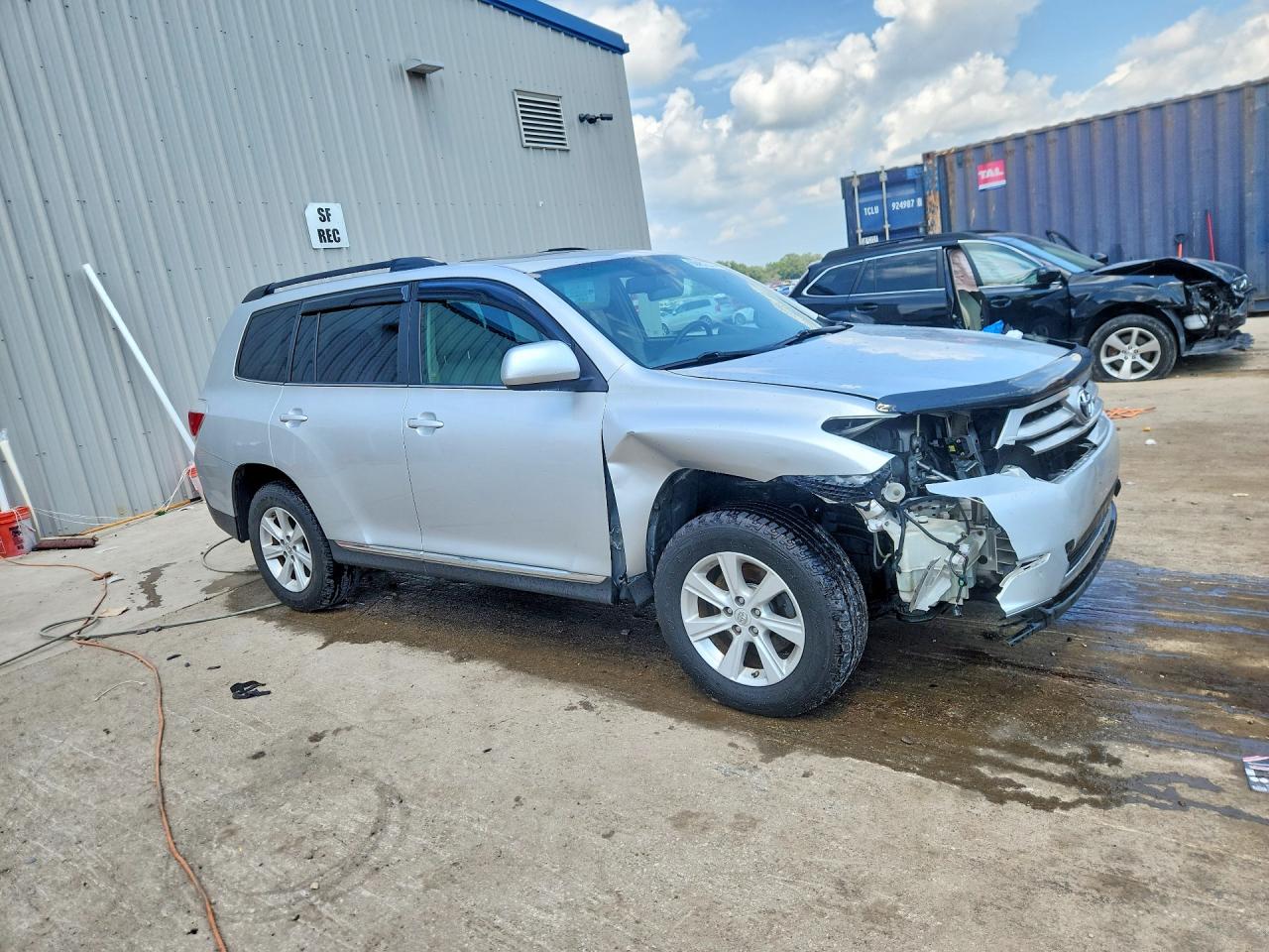 2012 Toyota Highlander Se Серебряный vin: 5TDBK3EH7CS154063