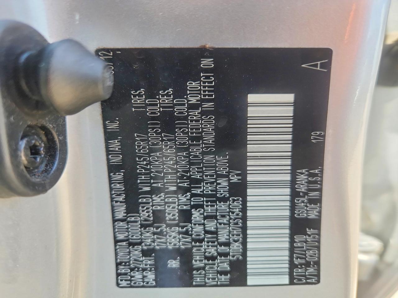 2012 Toyota Highlander Se Серебряный vin: 5TDBK3EH7CS154063