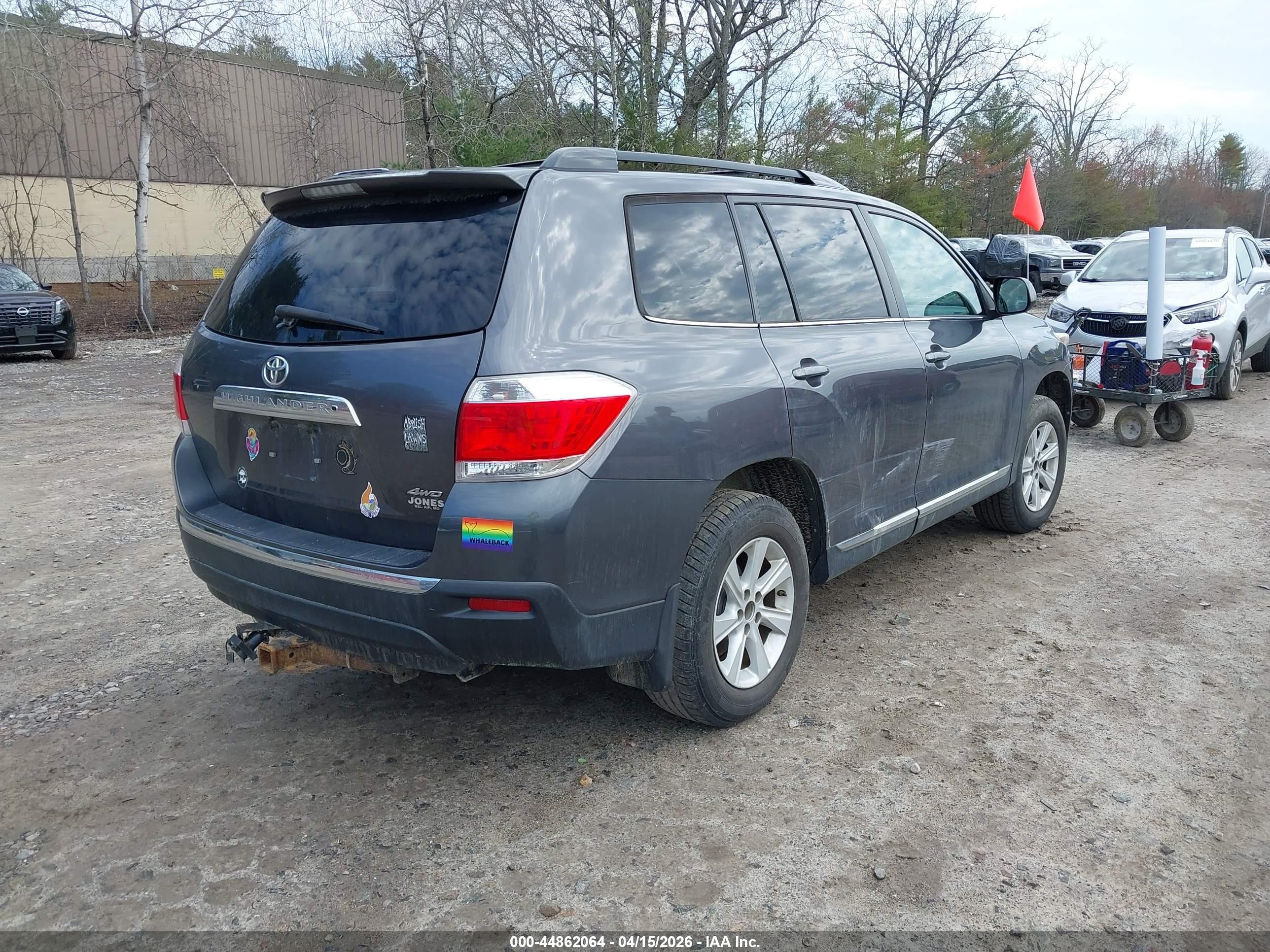 2012 Toyota Highlander Se V6 Gray vin: 5TDBK3EH7CS156542
