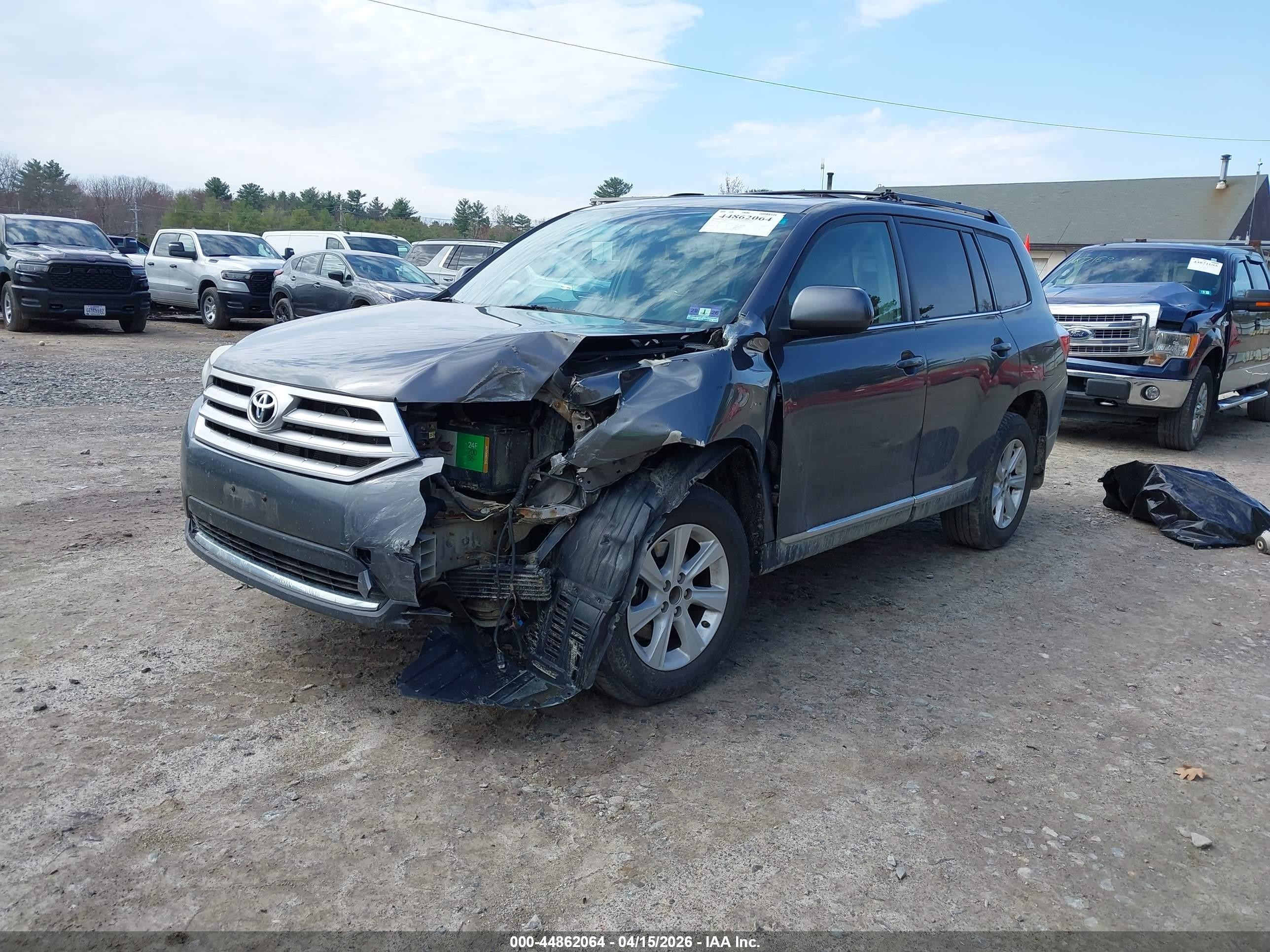 2012 Toyota Highlander Se V6 Gray vin: 5TDBK3EH7CS156542