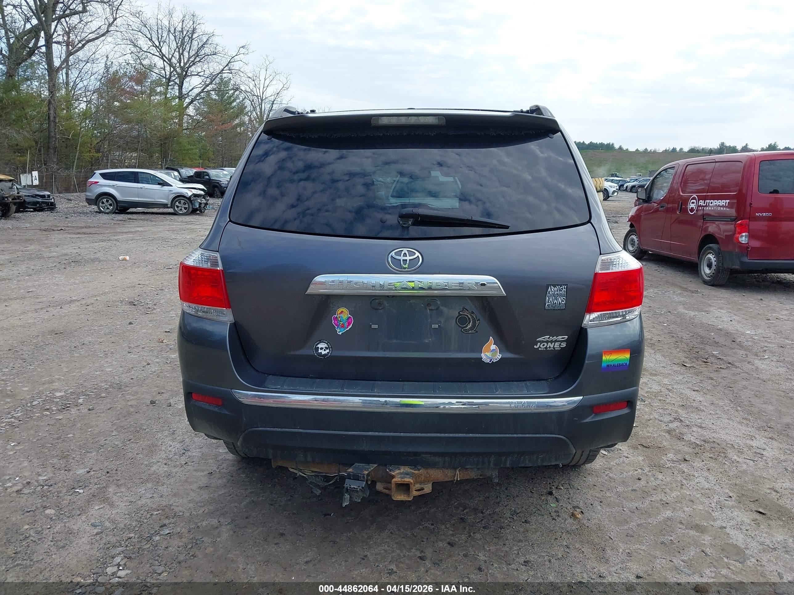 2012 Toyota Highlander Se V6 Gray vin: 5TDBK3EH7CS156542
