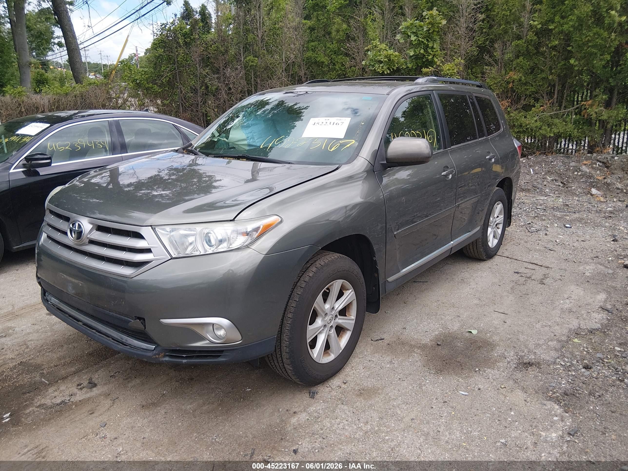 2012 Toyota Highlander Se V6 Green vin: 5TDBK3EH7CS173373