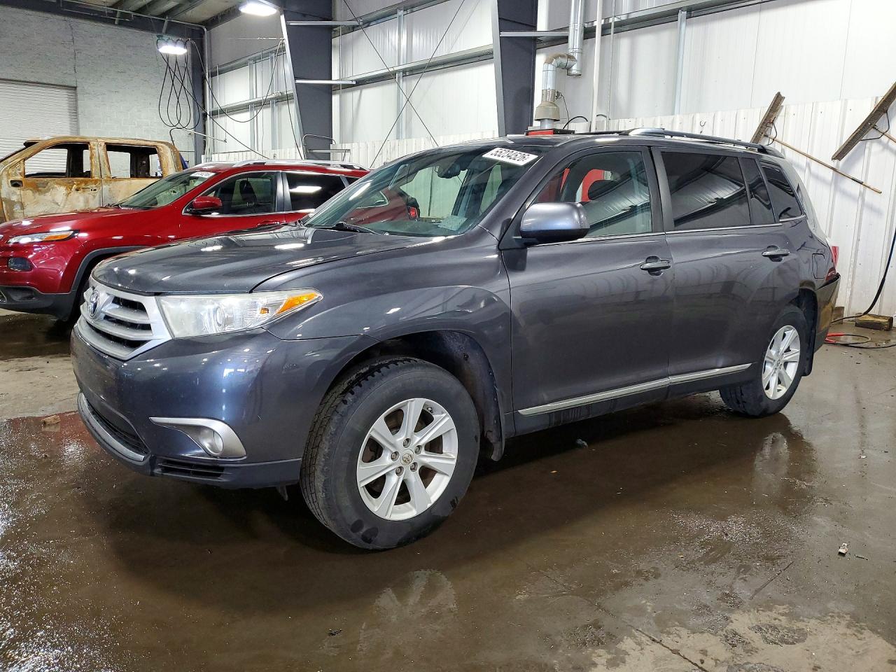 2013 Toyota Highlander Se Gray vin: 5TDBK3EH7DS182401