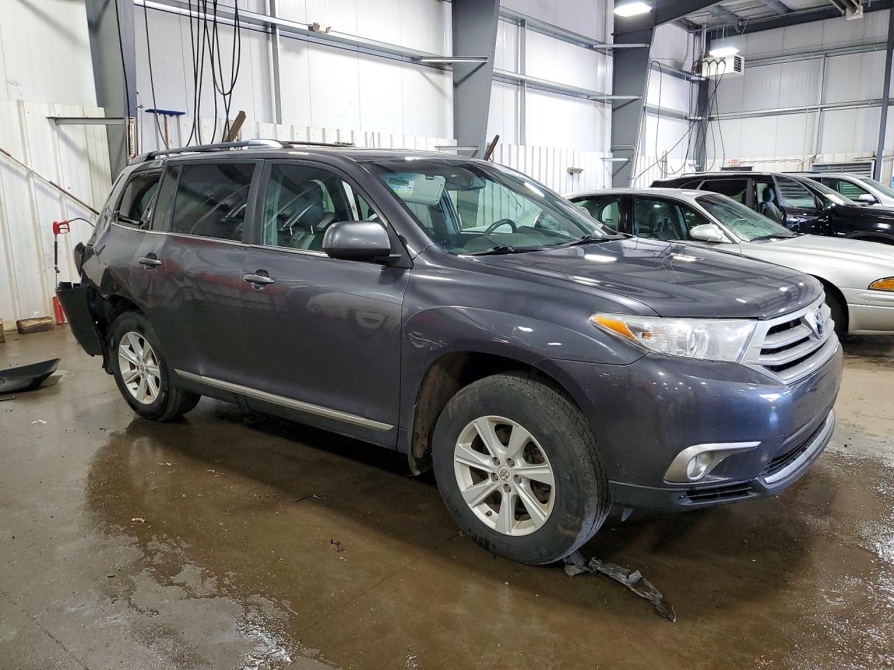 2013 Toyota Highlander Se Gray vin: 5TDBK3EH7DS182401