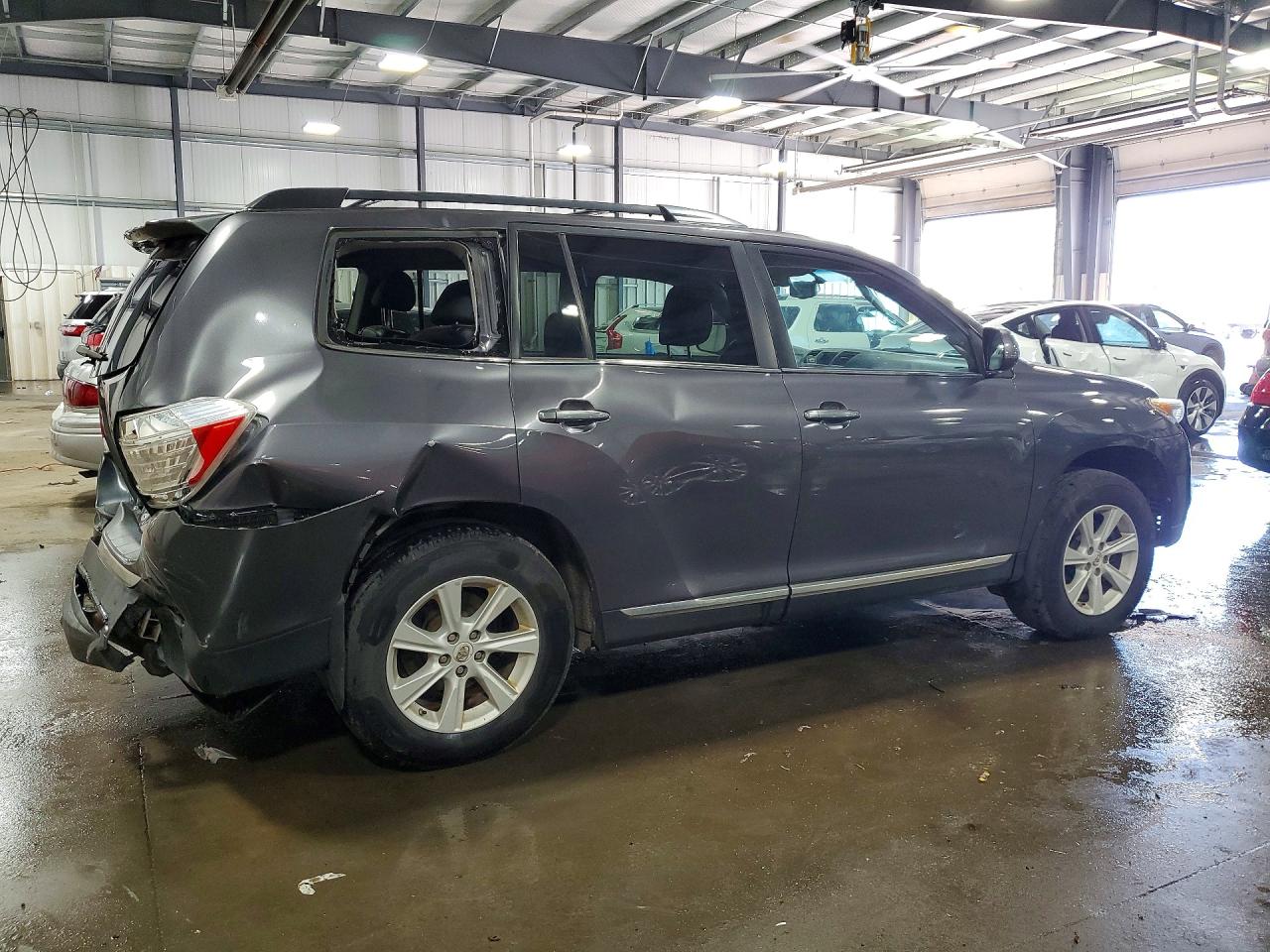 2013 Toyota Highlander Se Gray vin: 5TDBK3EH7DS182401