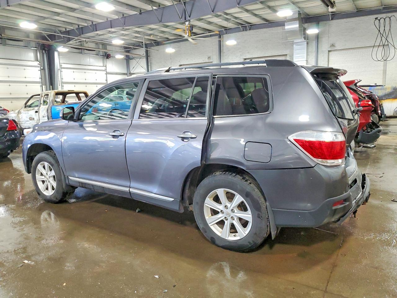 2013 Toyota Highlander Se Gray vin: 5TDBK3EH7DS182401