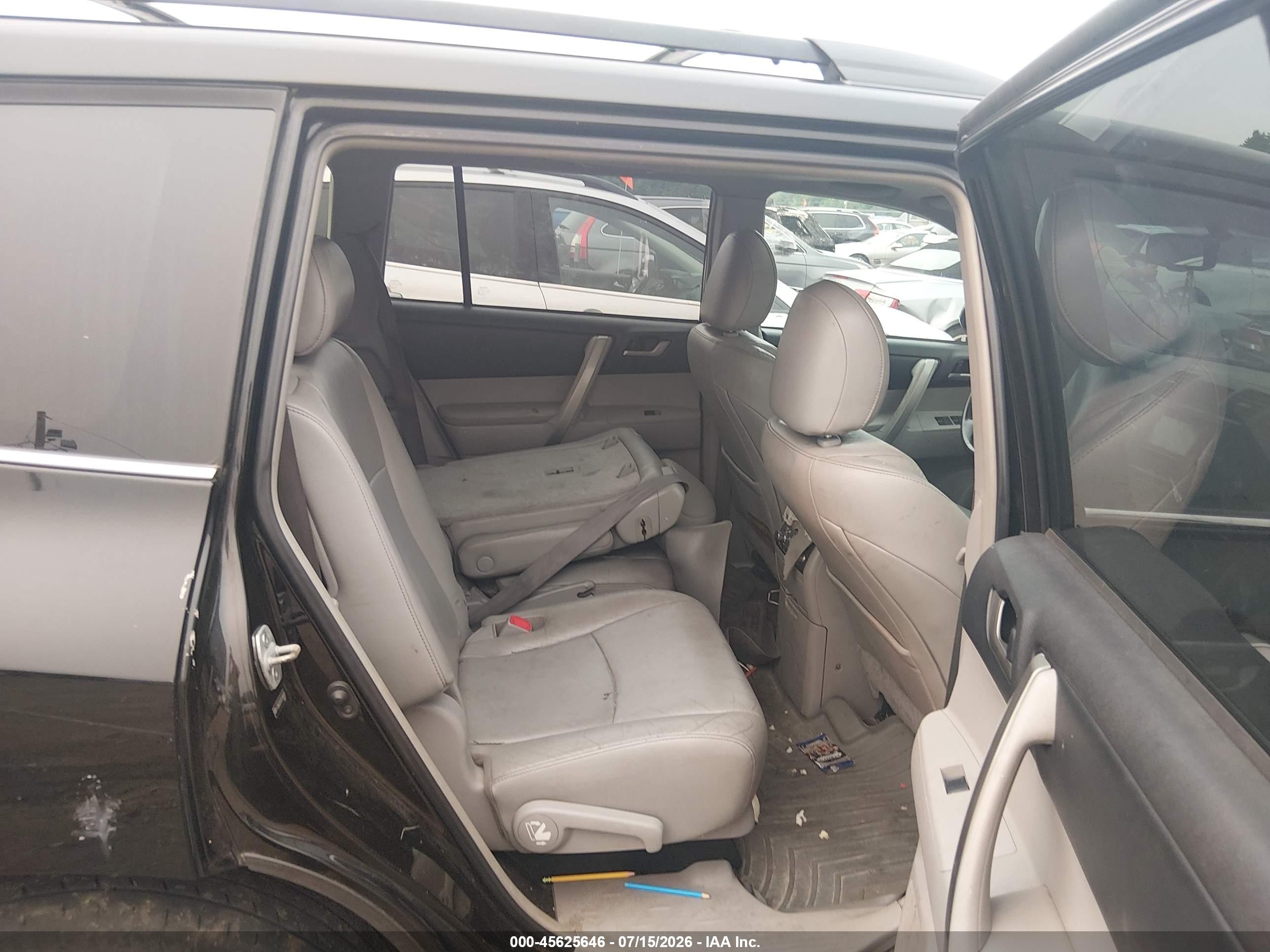 2013 Toyota Highlander Se V6 Black vin: 5TDBK3EH7DS199439