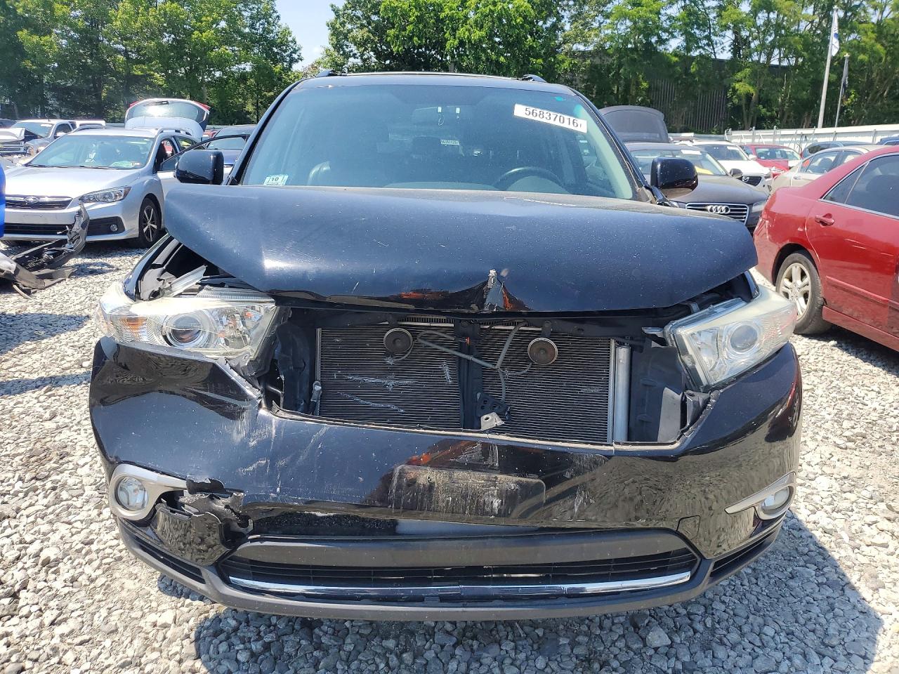 2013 Toyota Highlander Se Black vin: 5TDBK3EH7DS205935
