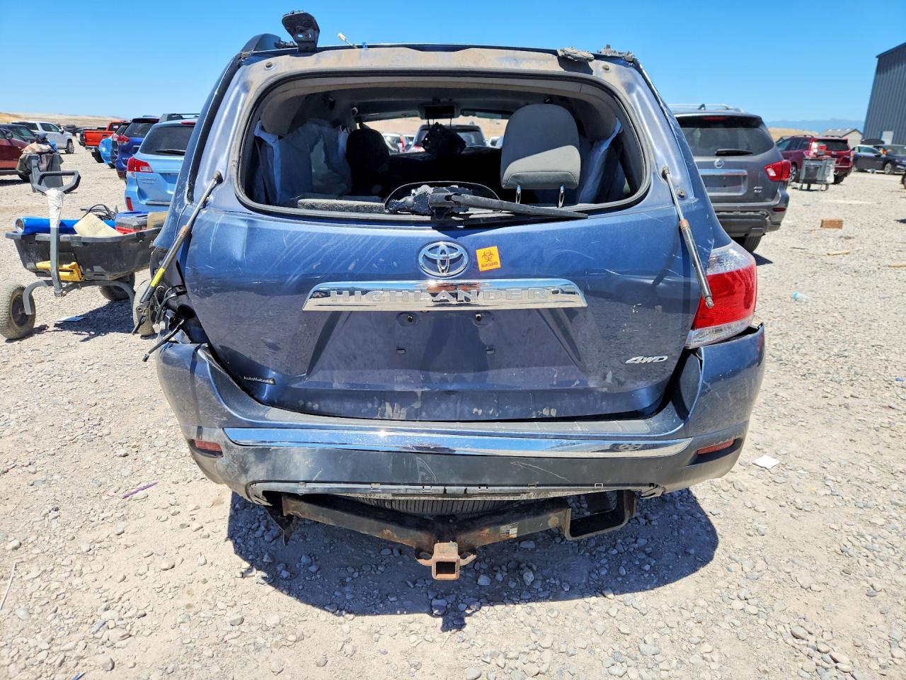 2013 Toyota Highlander Plus Blue vin: 5TDBK3EH7DS218720