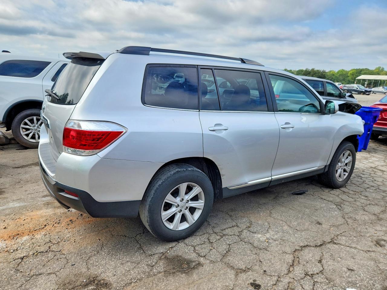 2013 Toyota Highlander Se Silver vin: 5TDBK3EH7DS233203