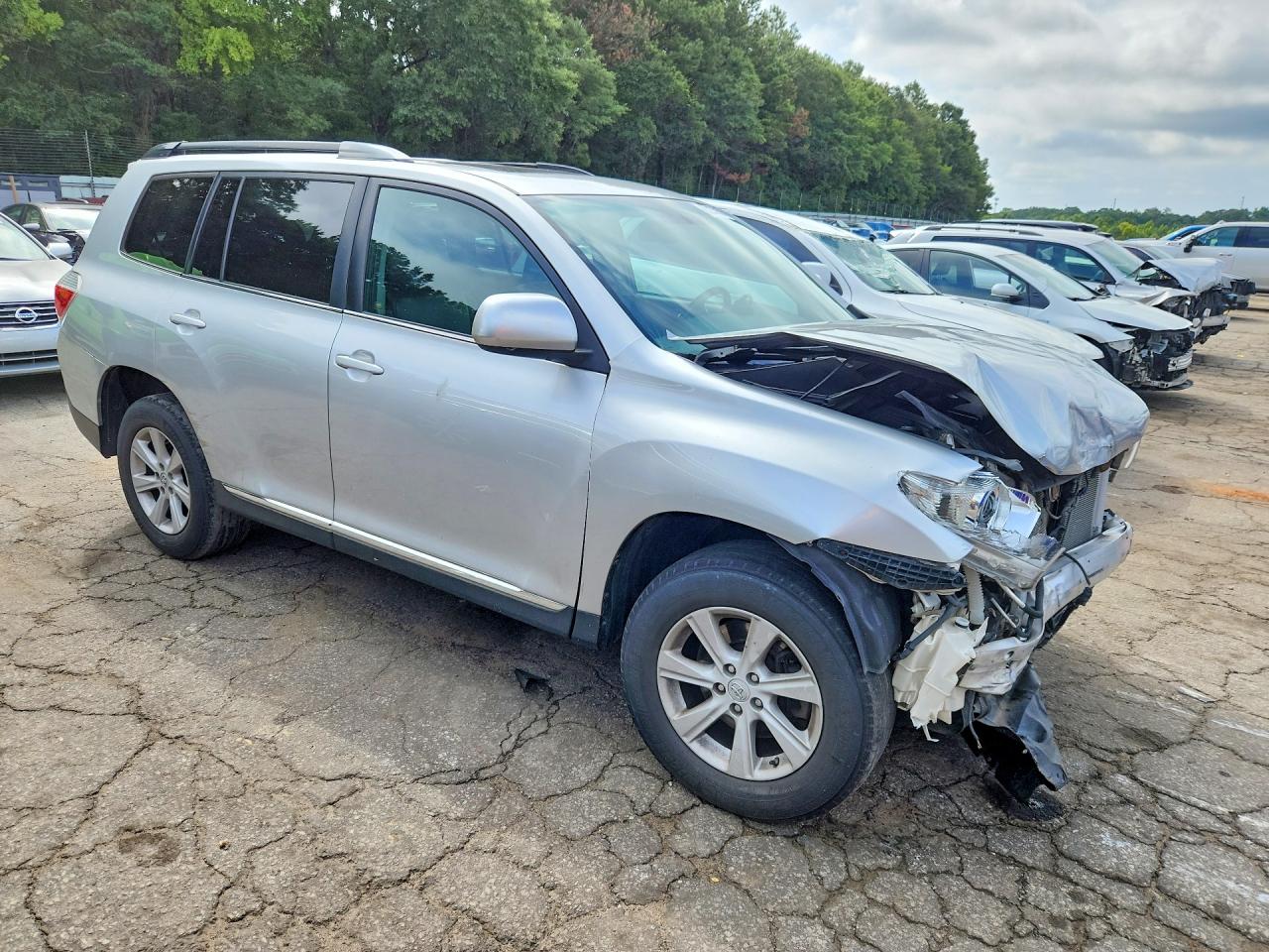2013 Toyota Highlander Se Silver vin: 5TDBK3EH7DS233203
