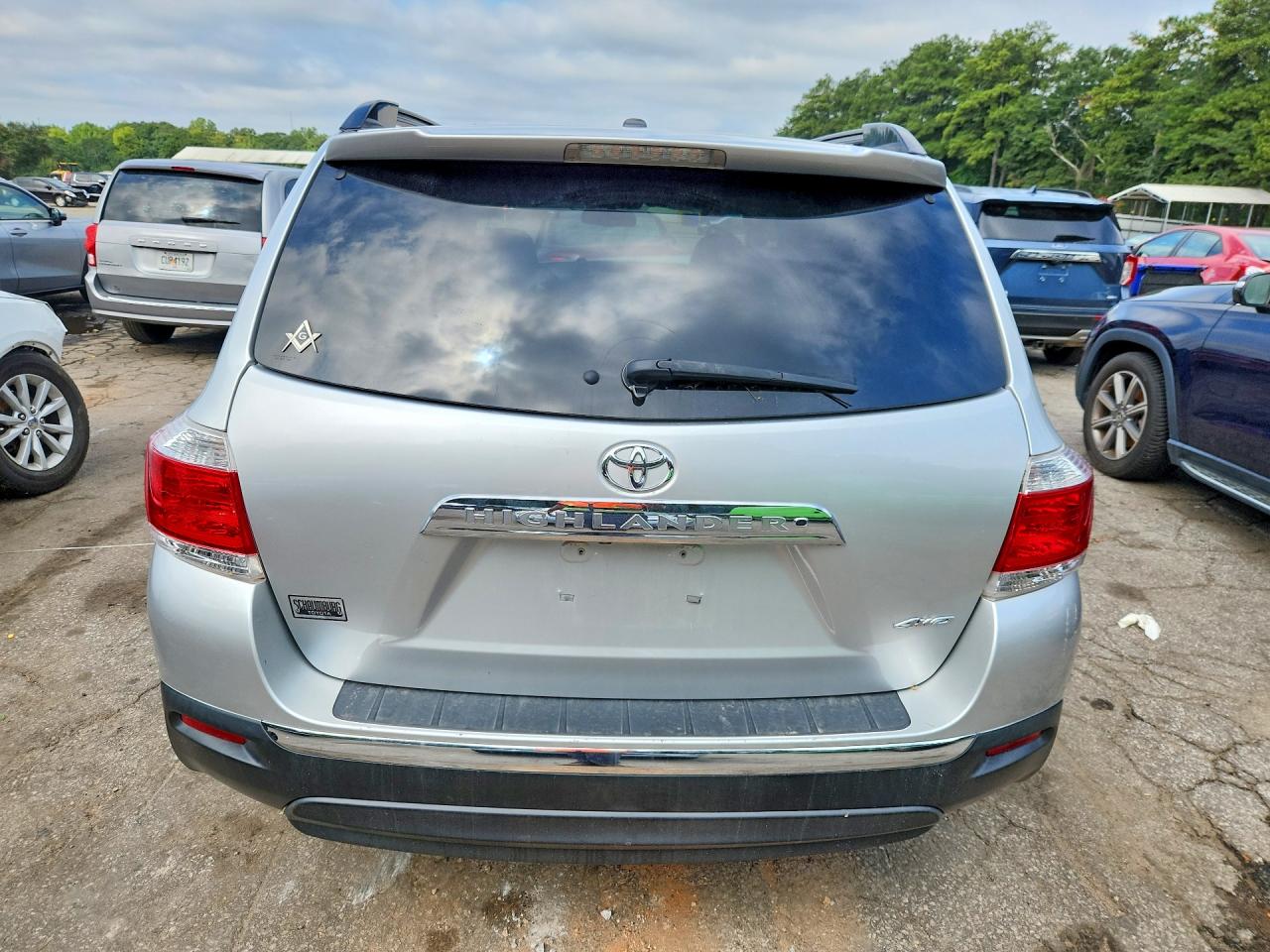 2013 Toyota Highlander Se Silver vin: 5TDBK3EH7DS233203