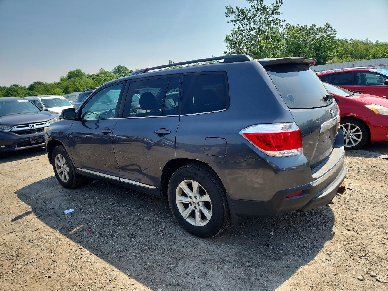 2013 Toyota Highlander Se Gray vin: 5TDBK3EH7DS237980