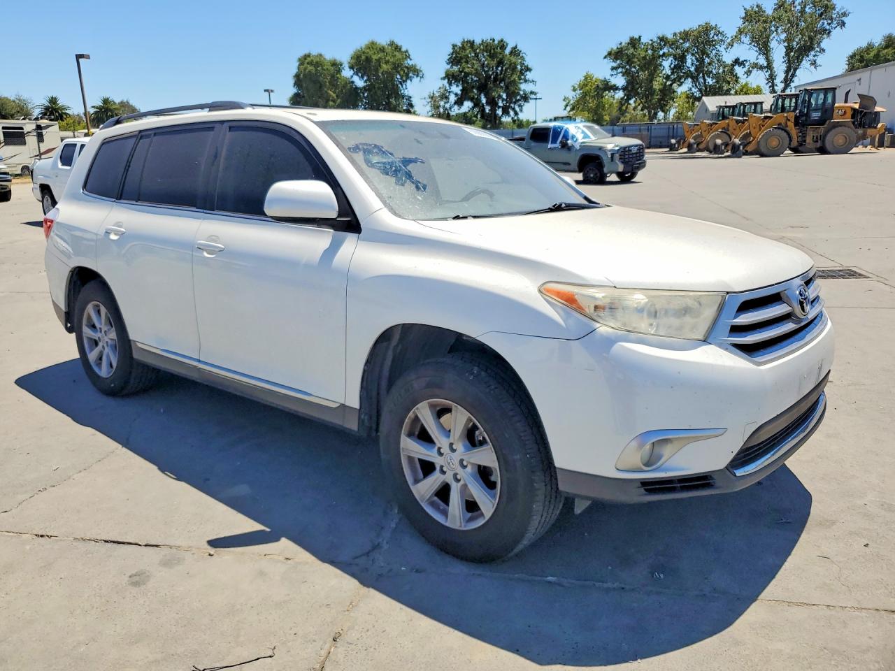 2013 Toyota Highlander Se White vin: 5TDBK3EH7DS258814