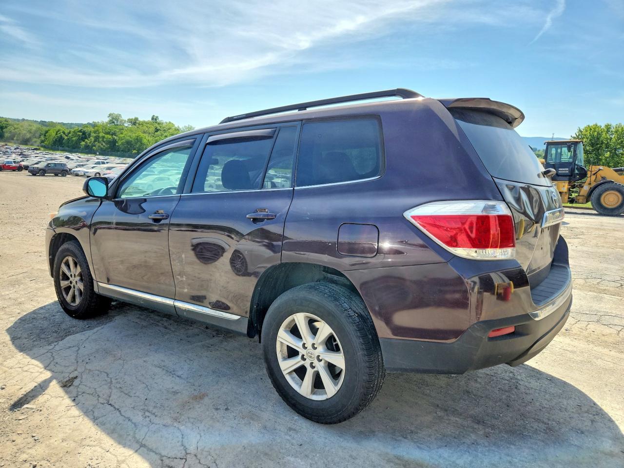 2013 Toyota Highlander Base Purple vin: 5TDBK3EH7DS270316