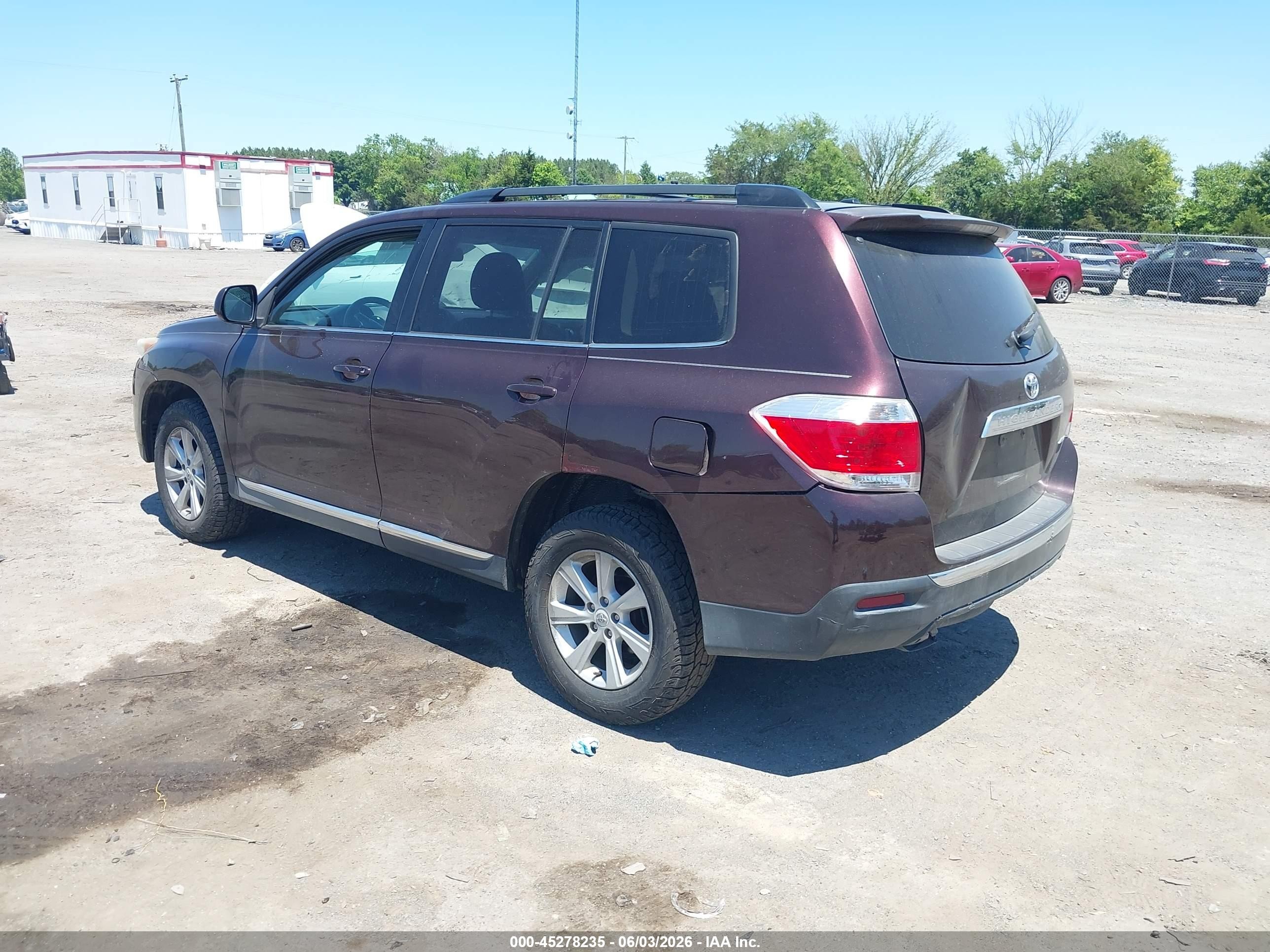 2011 Toyota Highlander Se V6 Burgundy vin: 5TDBK3EH8BS070770